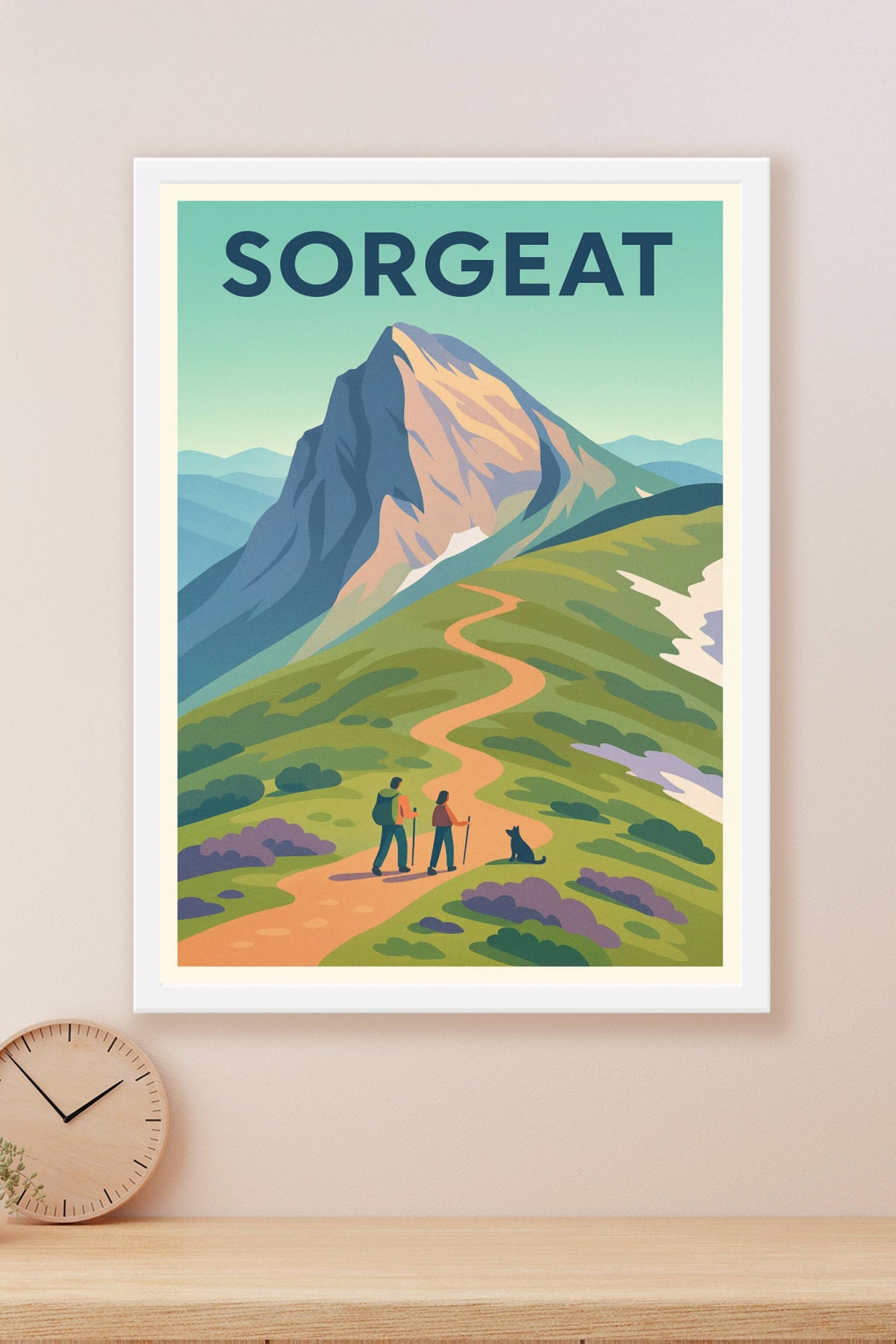 Affiche Sorgeat — L'appel de la montagne sauvage · poster d'art de Sorgeat