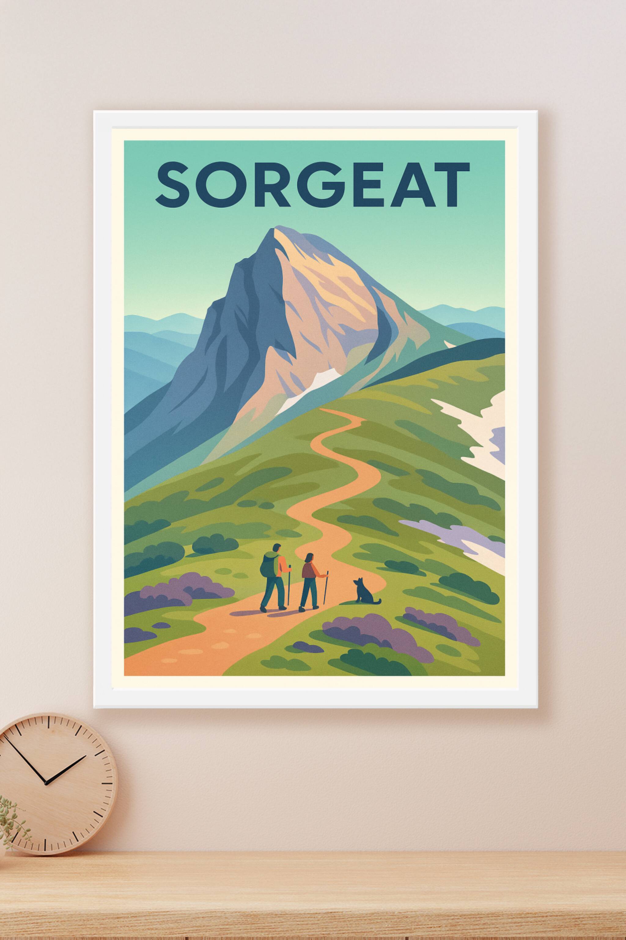 Affiche Sorgeat — L'appel de la montagne sauvage · poster d'art de Sorgeat