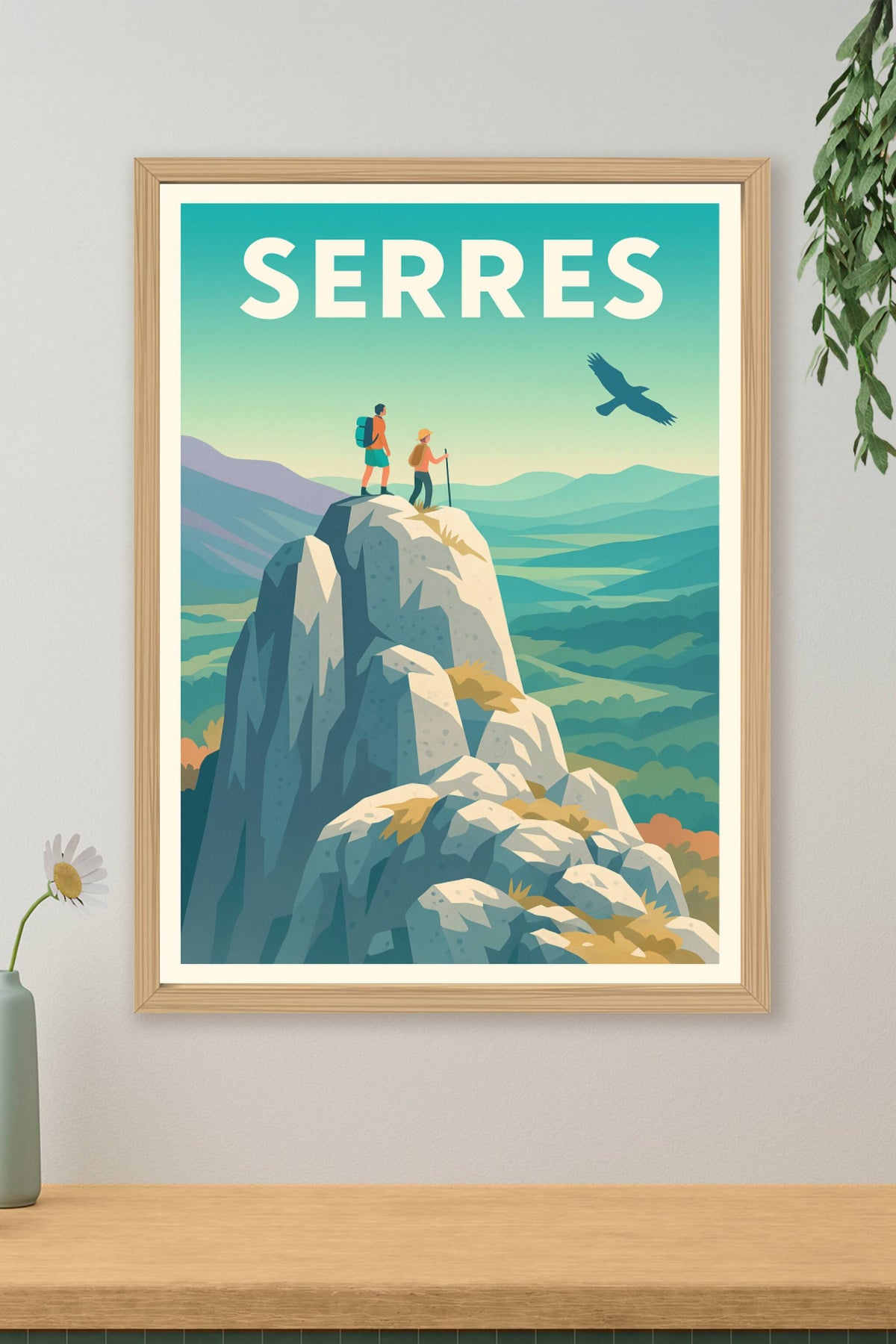 Affiche Serres — Évasion et liberté en pleine nature · poster d'art de Serres
