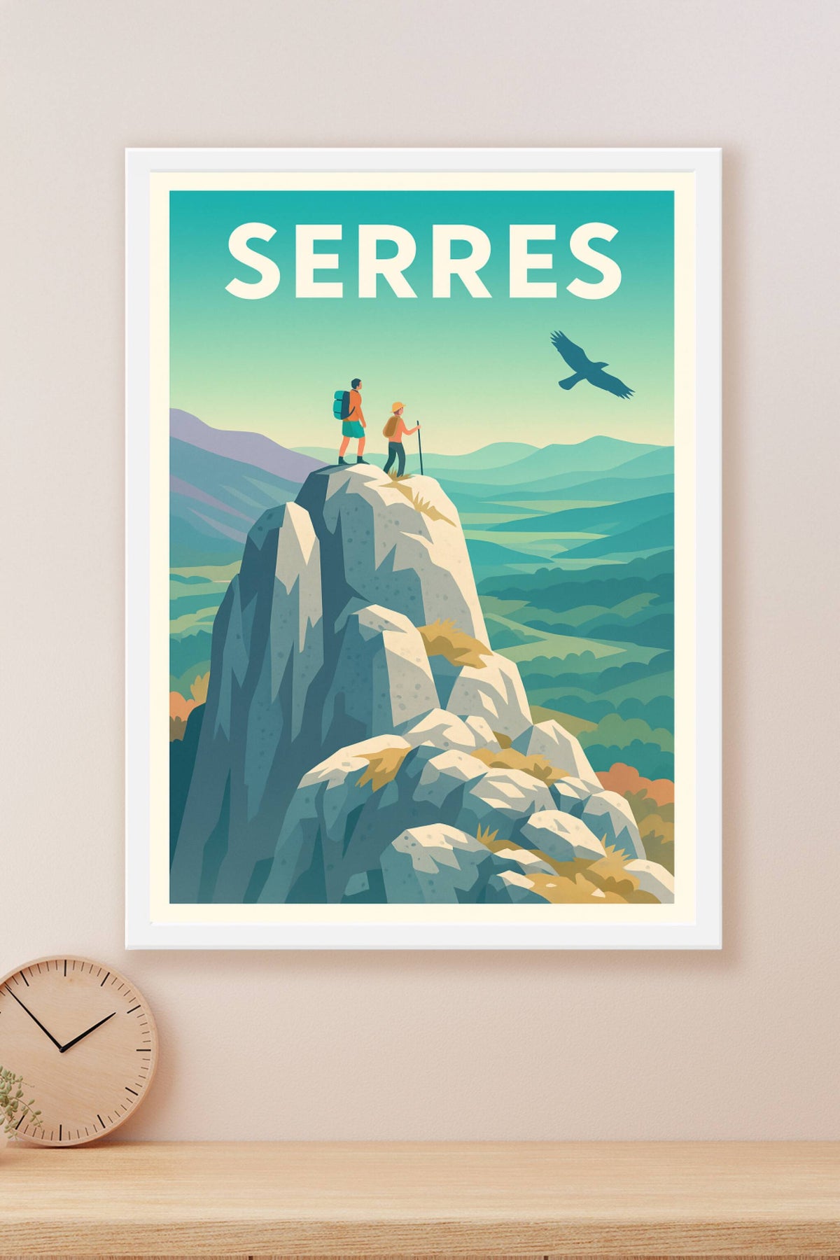 Affiche Serres — Évasion et liberté en pleine nature · poster d'art de Serres