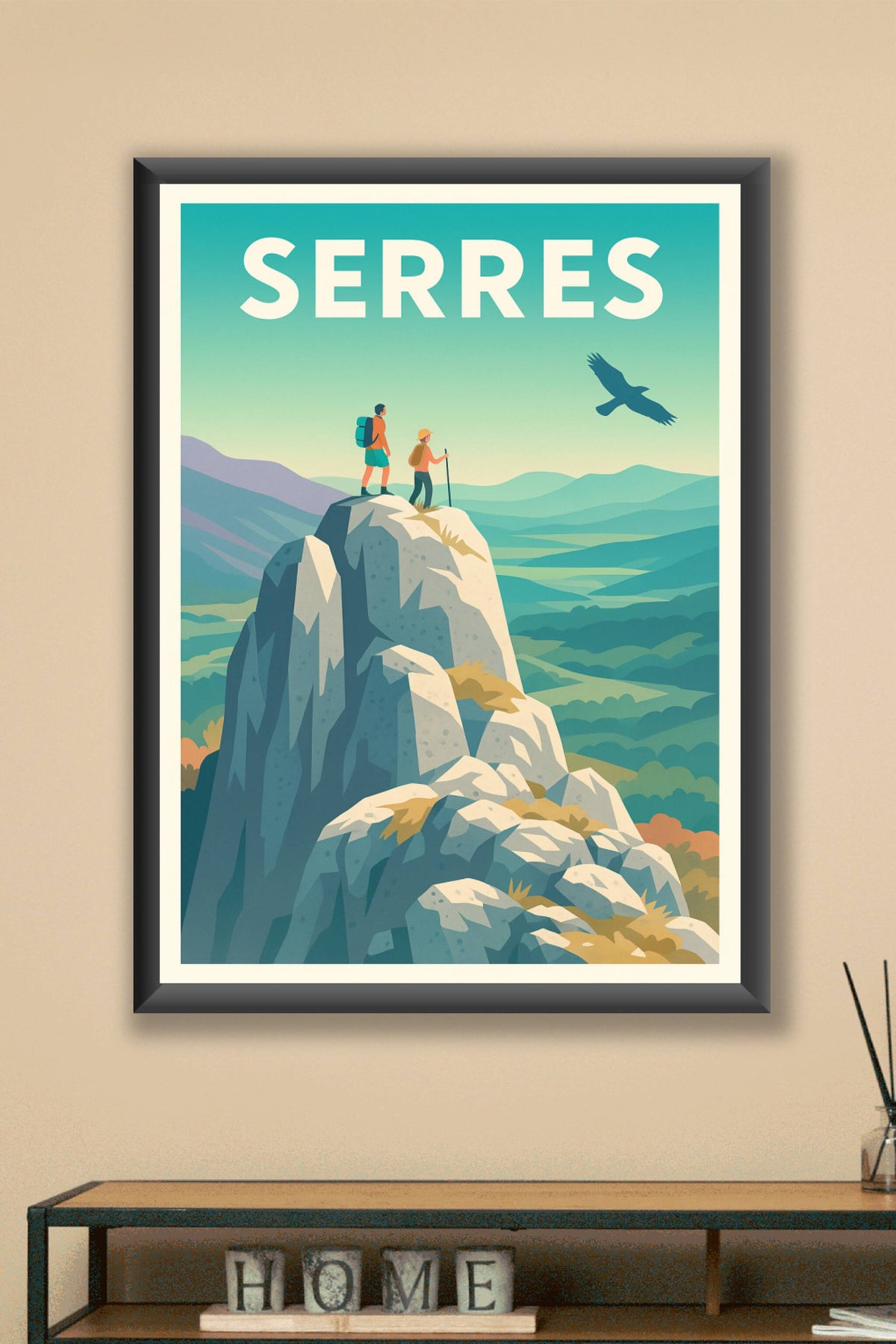Affiche Serres — Évasion et liberté en pleine nature · poster d'art de Serres