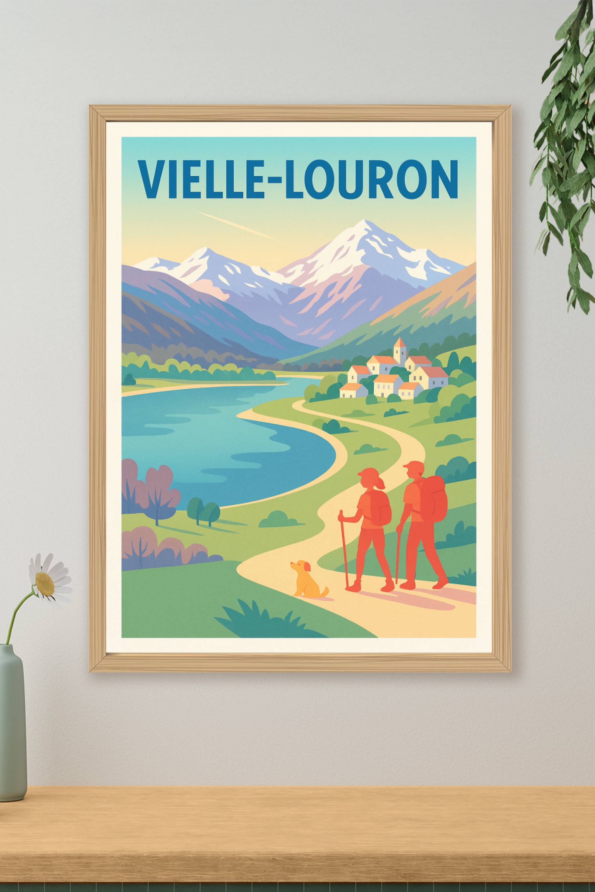 Affiche de Vielle-Louron - Évasion et nature au cœur des montagnes
