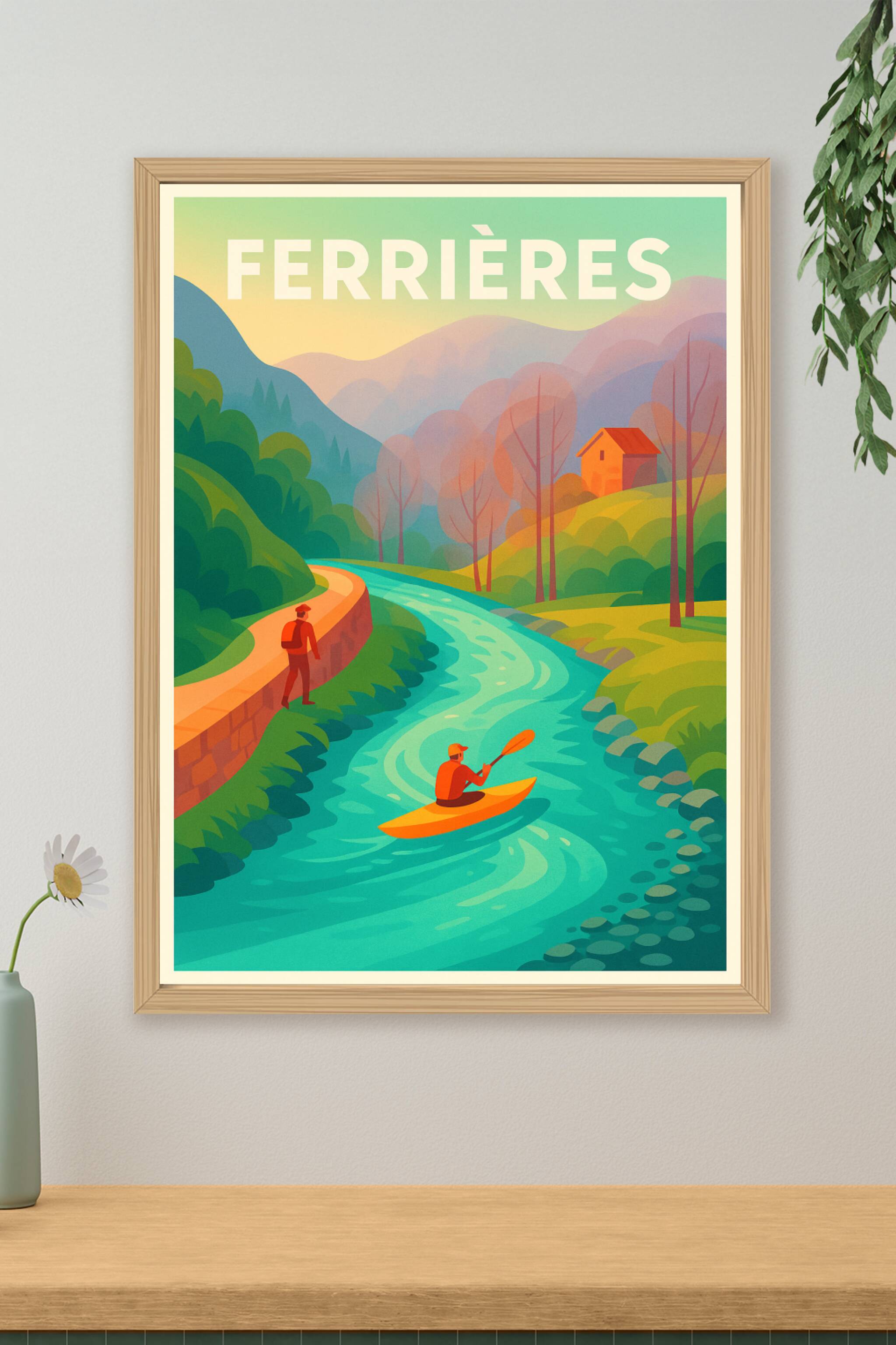Affiche de Ferrières - Évasion nature en rivière