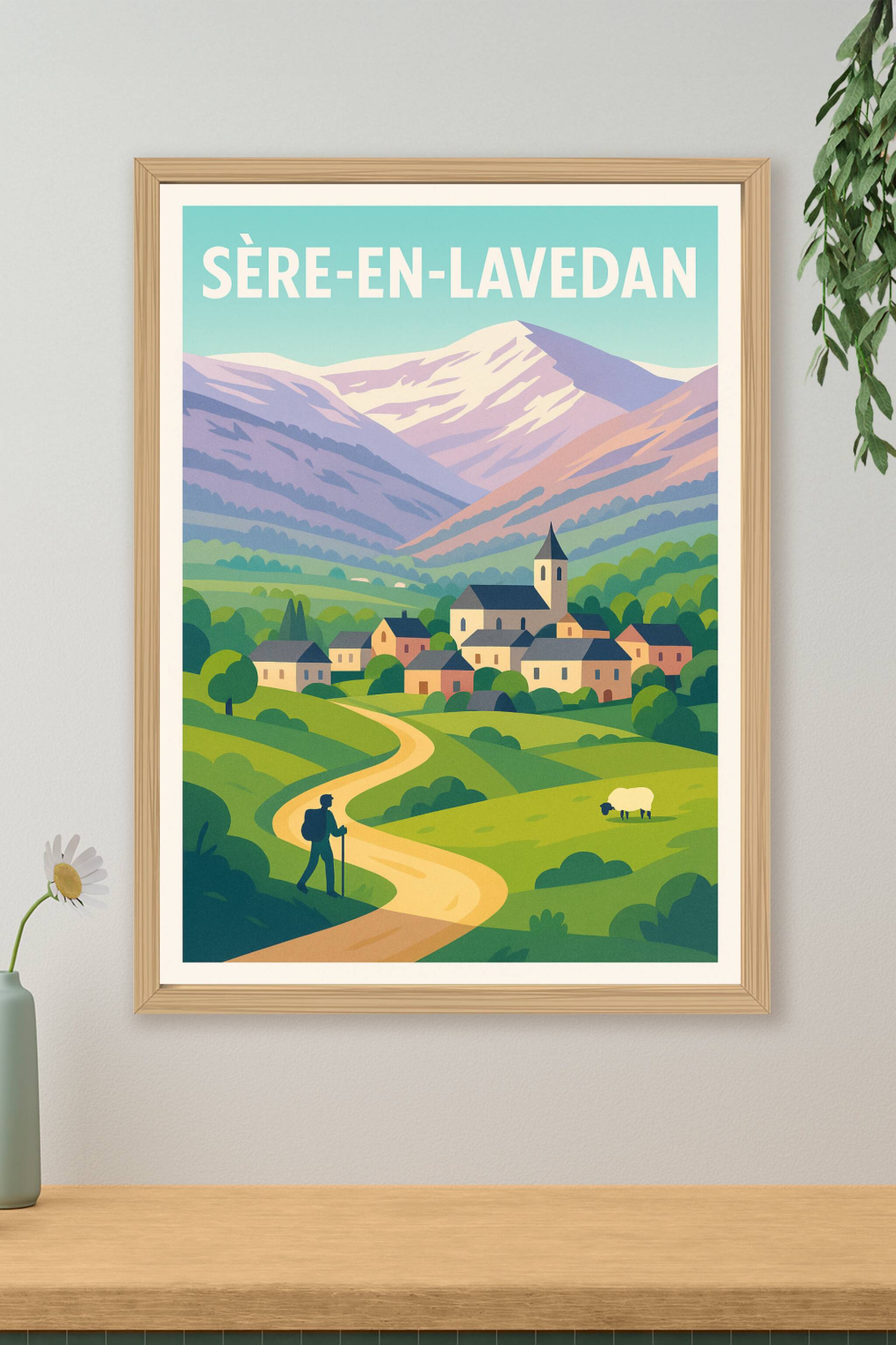 Affiche de Sère-en-Lavedan - Évasion et nature au cœur des Pyrénées
