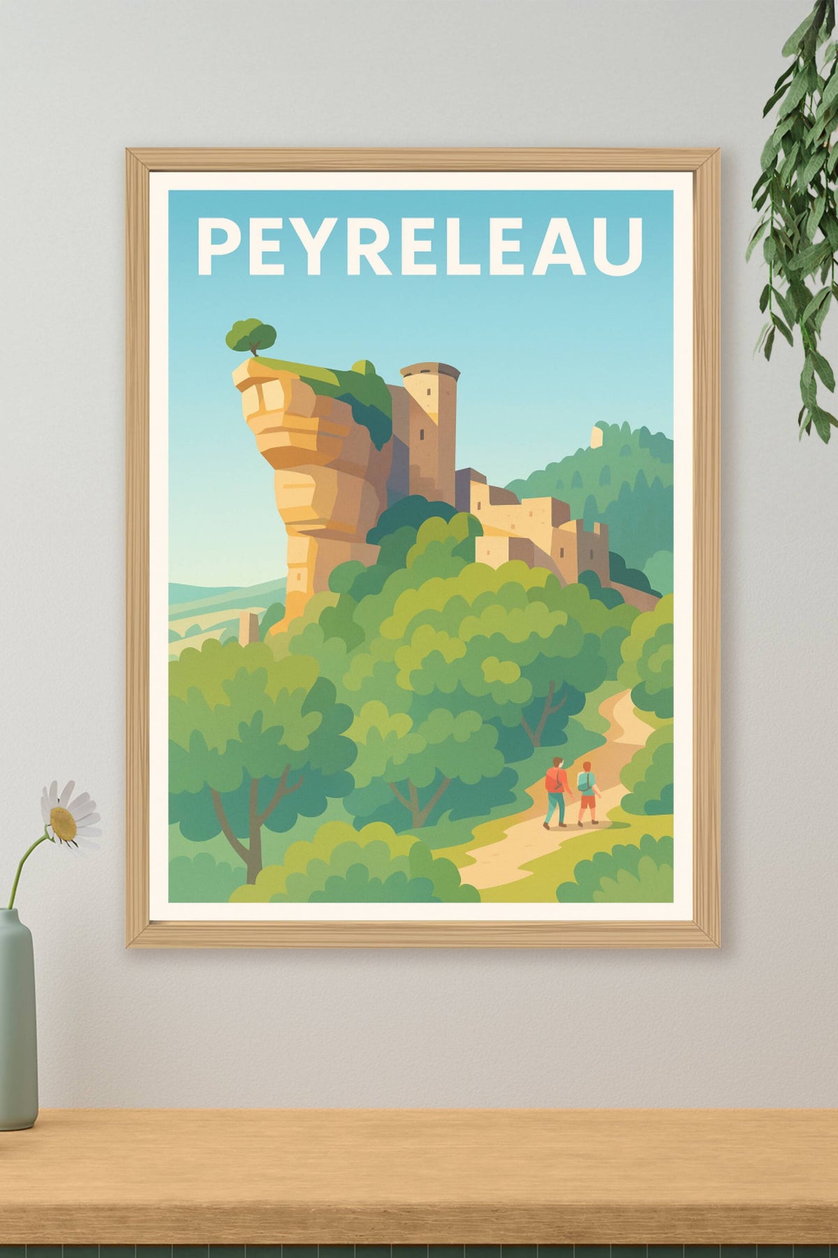 Affiche Peyreleau — L'évasion au cœur des paysages remarquables · poster d'art de Peyreleau