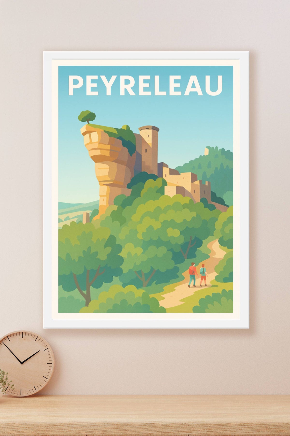 Affiche Peyreleau — L'évasion au cœur des paysages remarquables · poster d'art de Peyreleau