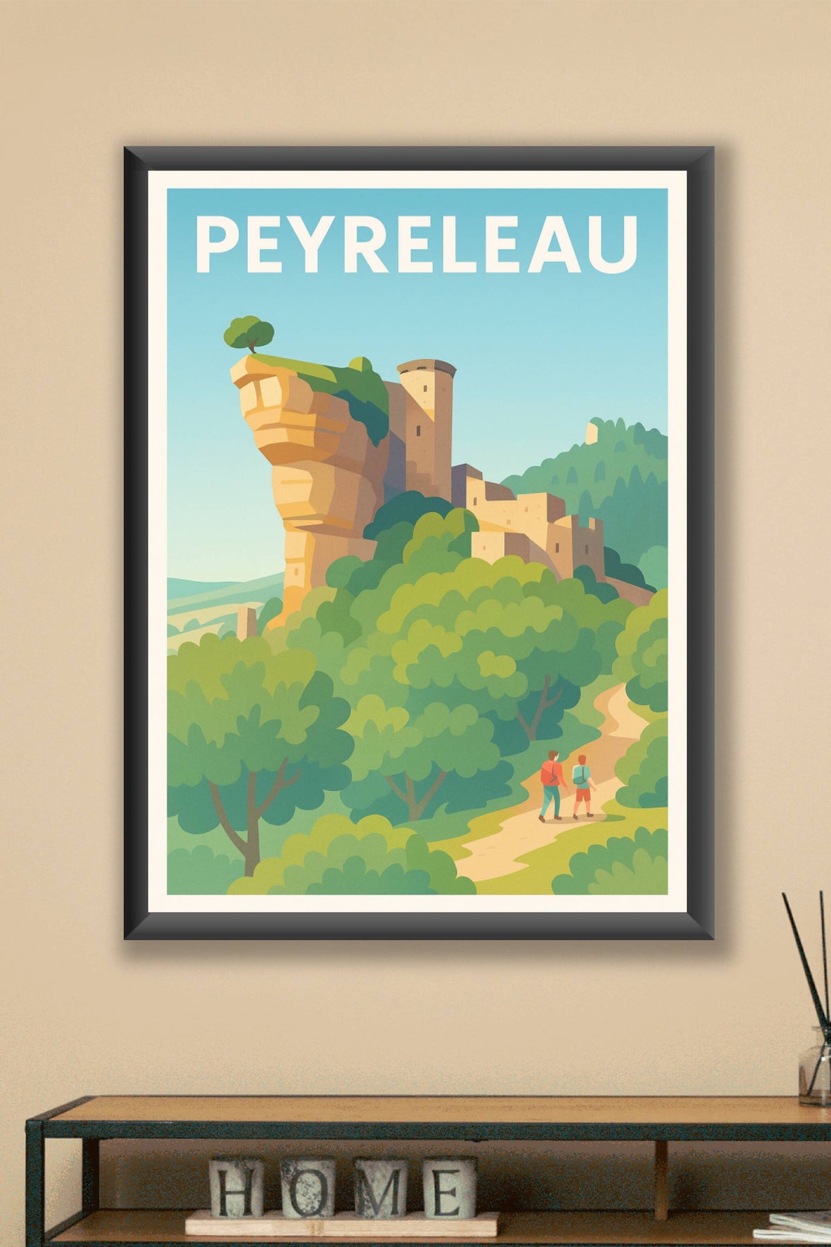 Affiche Peyreleau — L'évasion au cœur des paysages remarquables · poster d'art de Peyreleau