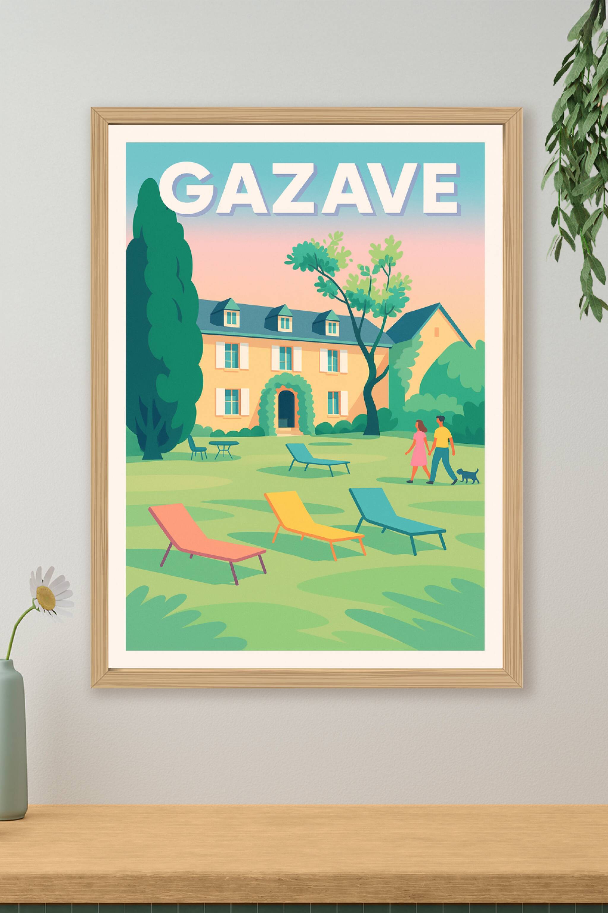 Affiche de Gazave - Évasion et détente au cœur de la campagne