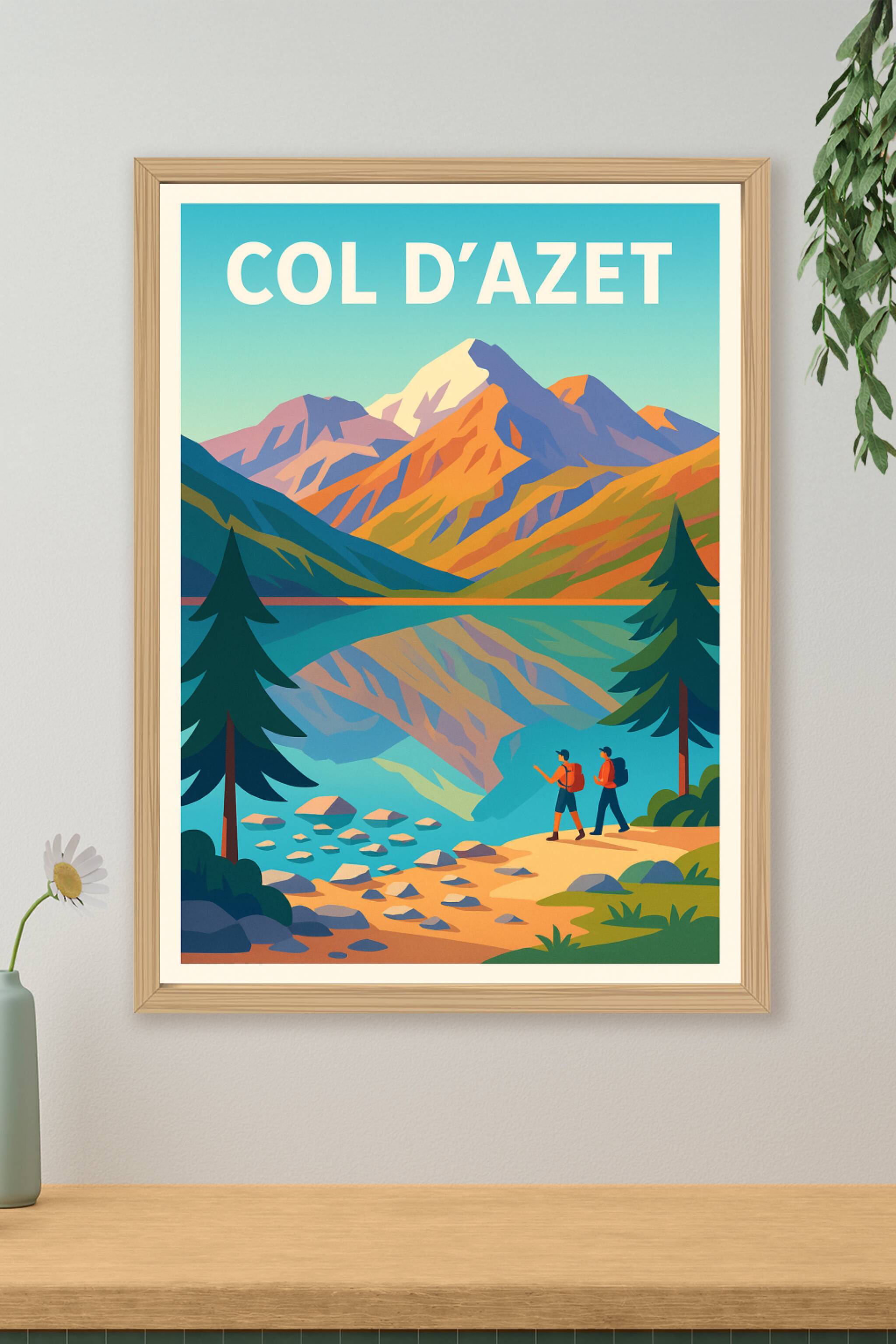Affiche de Col d'Azet - Évasion Montagnarde Authentique