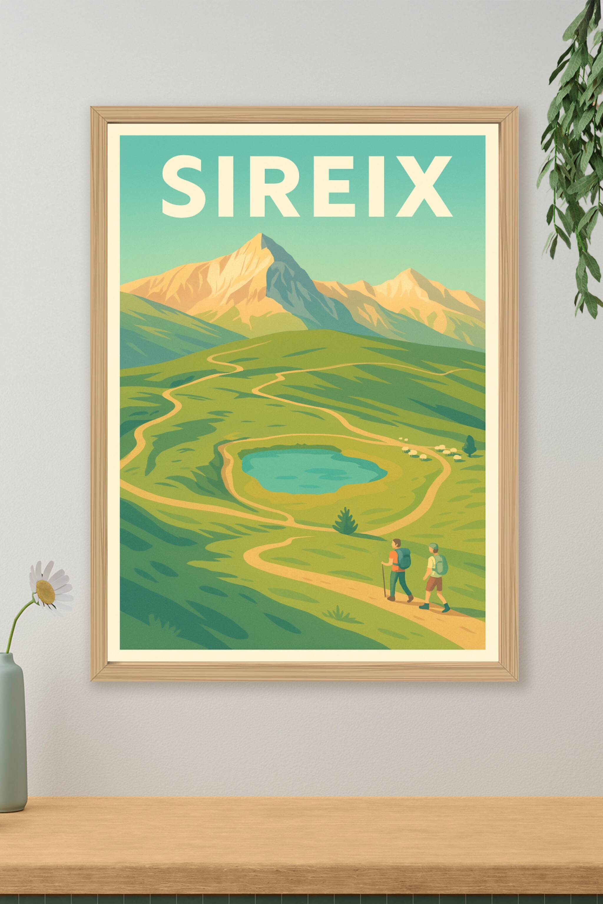 Affiche de Sireix - Évasion et randonnée au cœur des montagnes