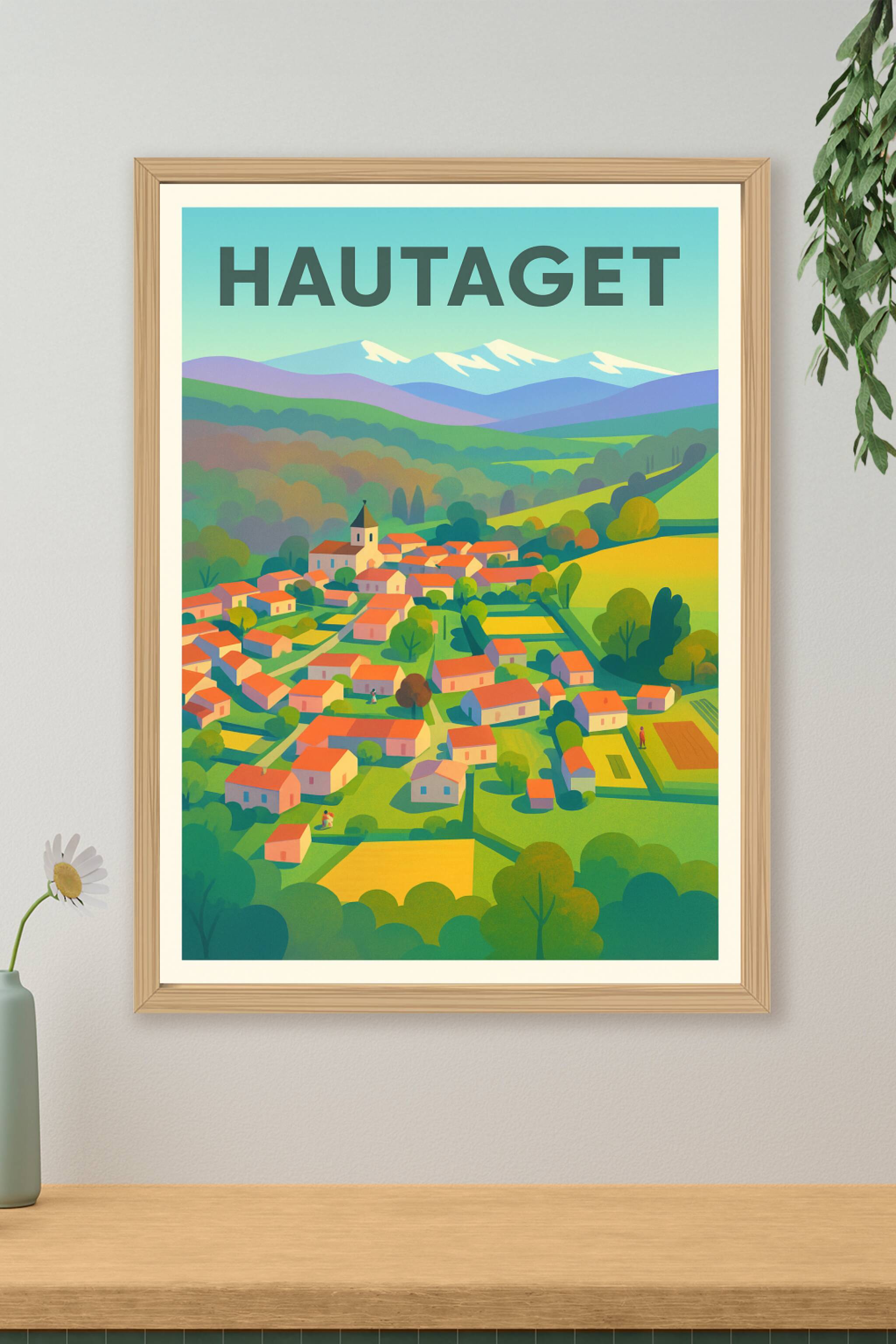 Affiche de Hautaget - Le charme tranquille d'un village d'Occitanie
