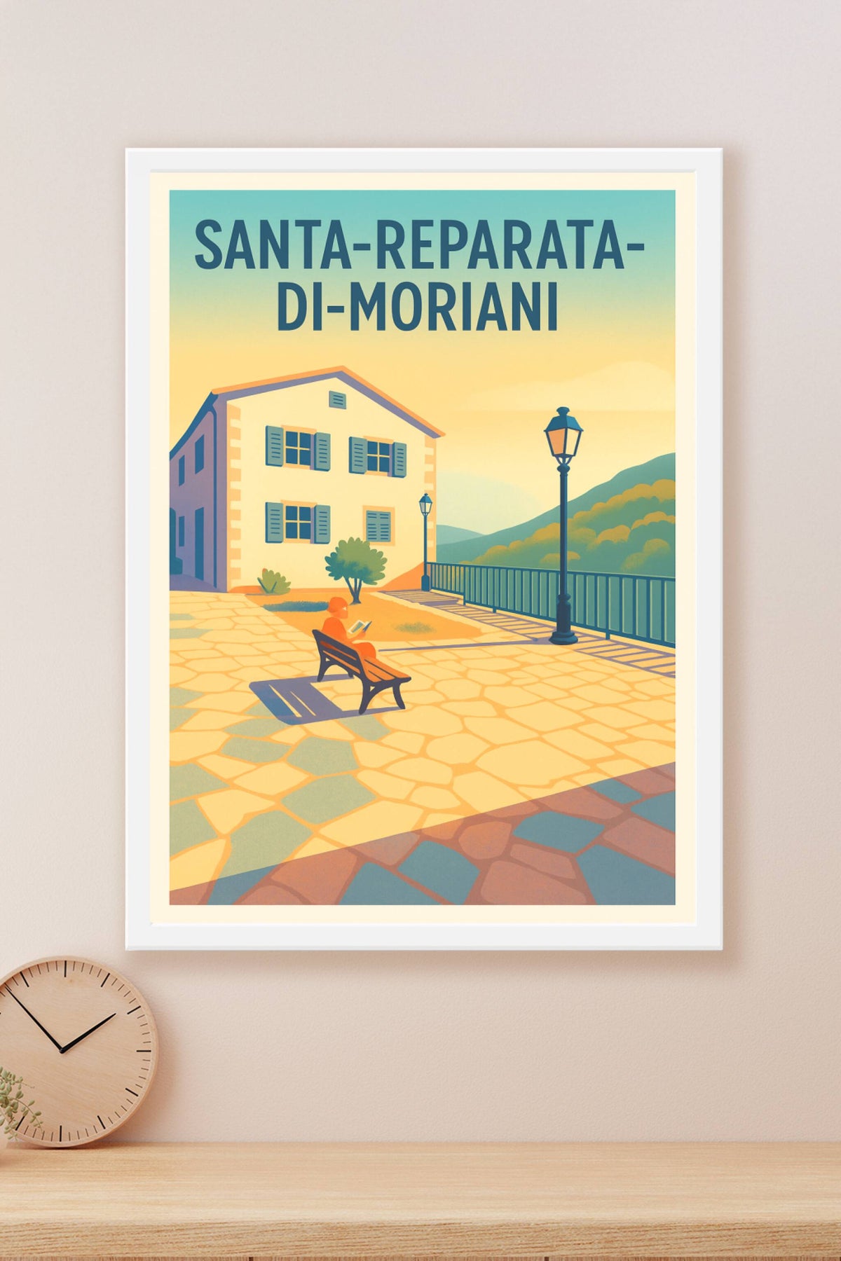 Affiche Santa-Reparata-di-Moriani — Charme paisible au soleil corse · poster d'art de Santa-Reparata-di-Moriani