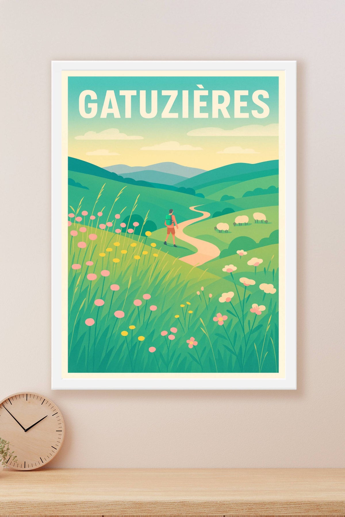 Affiche Gatuzières — Échappée nature en pleine randonnée · poster d'art de Gatuzières