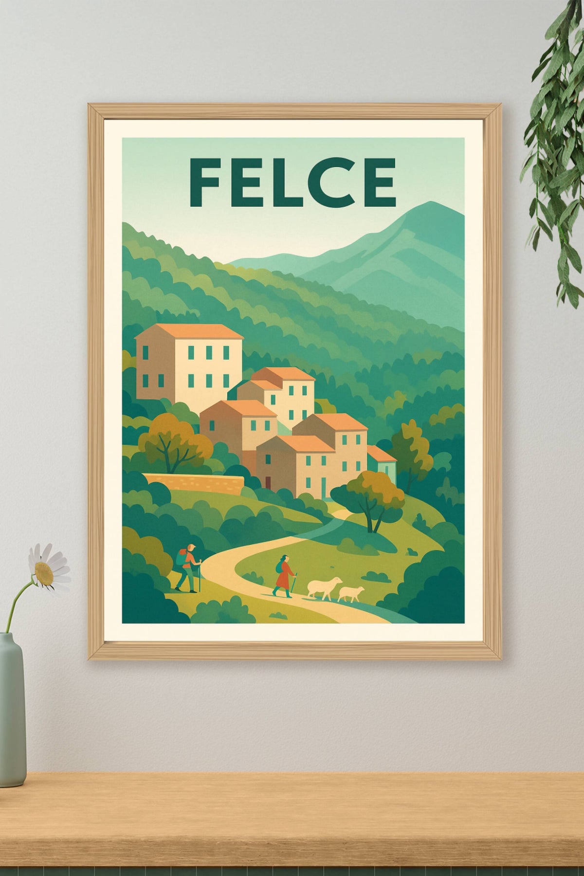 Affiche Felce — Village de charme au cœur de la nature · poster d'art de Felce