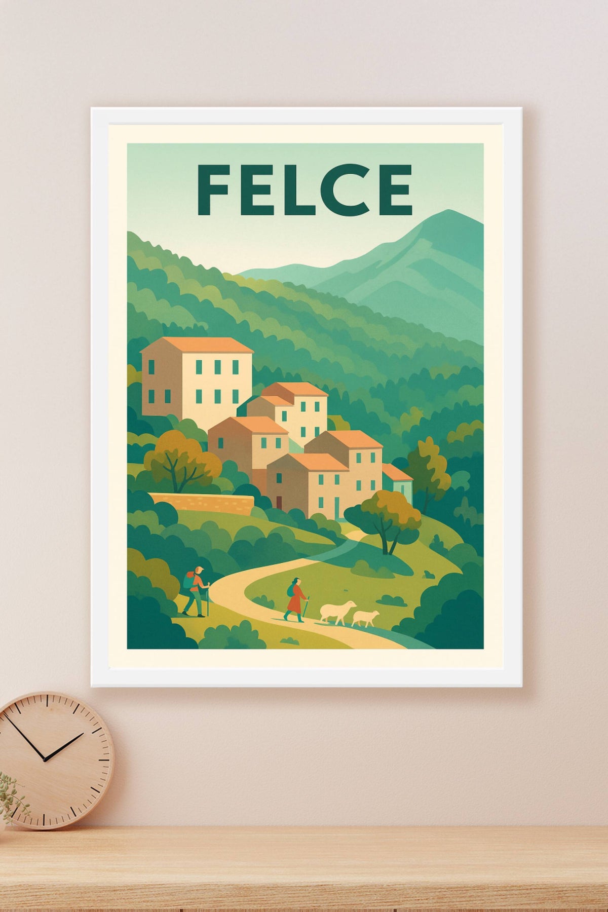 Affiche Felce — Village de charme au cœur de la nature · poster d'art de Felce