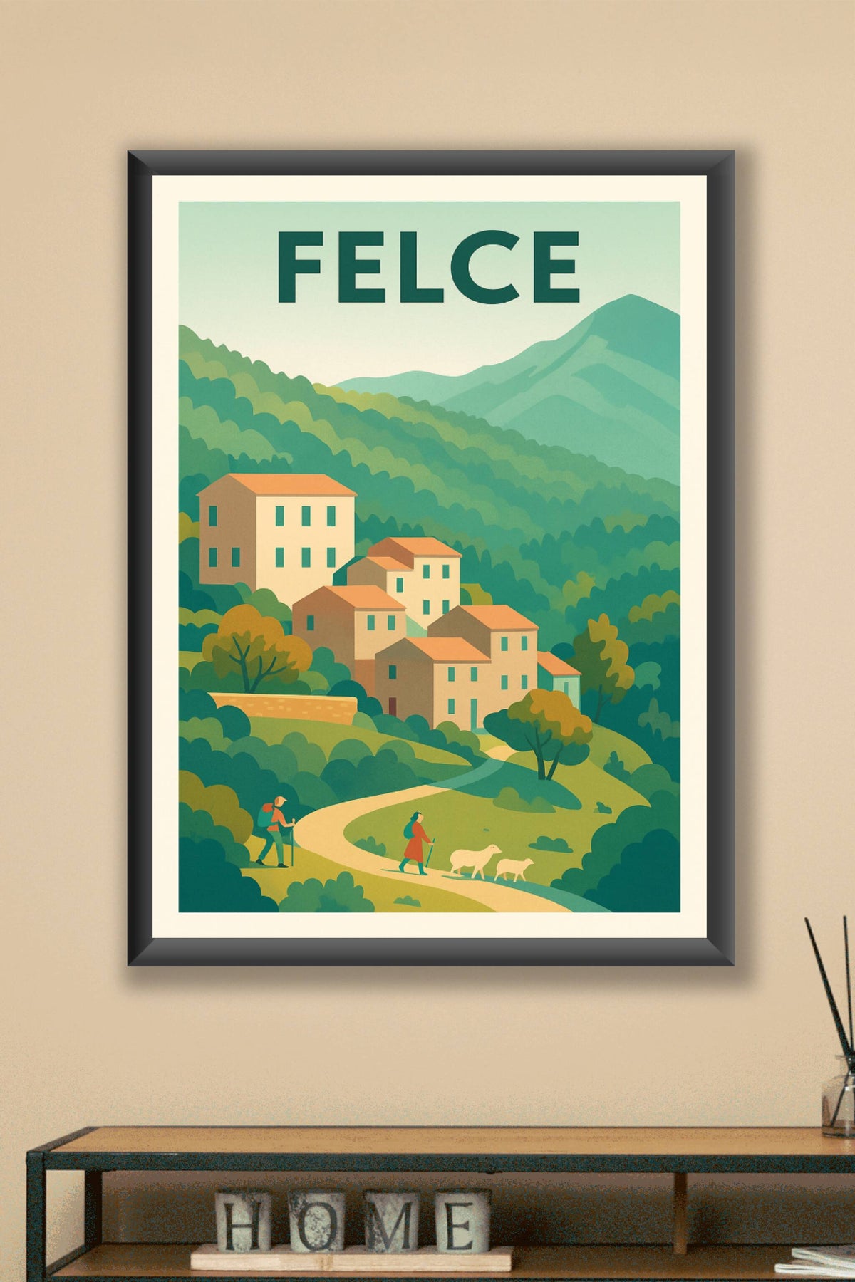 Affiche Felce — Village de charme au cœur de la nature · poster d'art de Felce