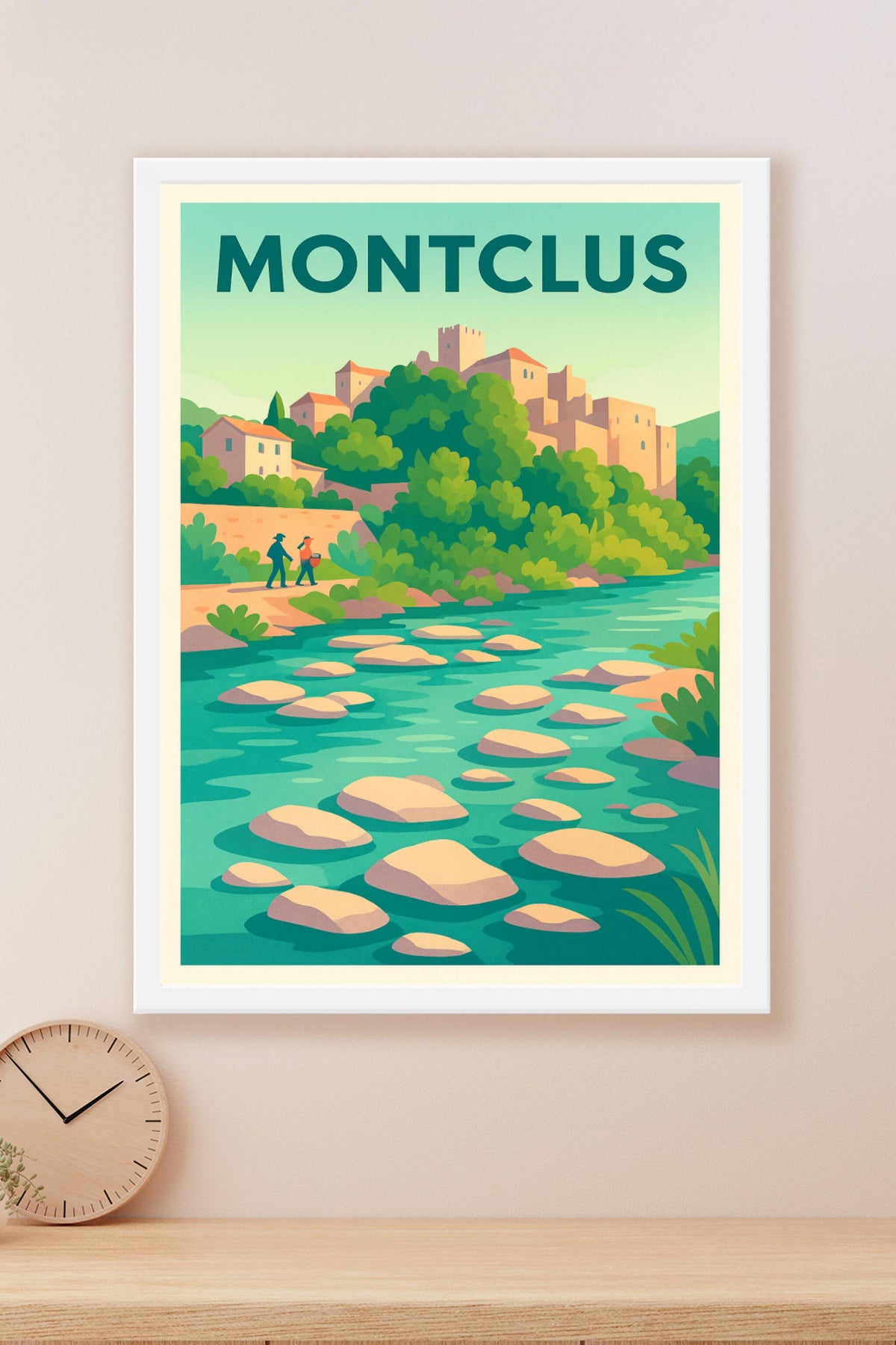 Affiche Montclus — Évasion au cœur de la nature et du patrimoine · poster d'art de Montclus