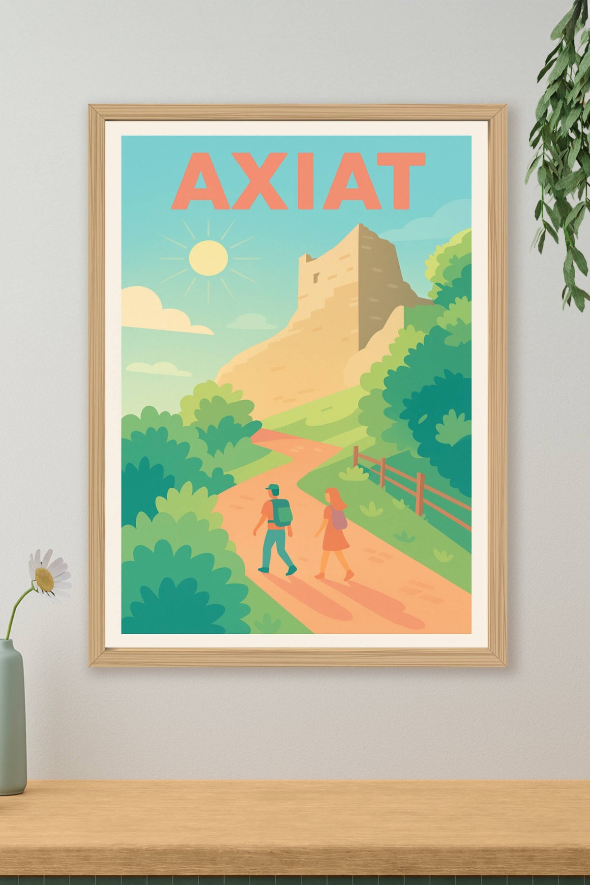 Affiche Axiat — Escapade estivale au cœur de la nature · poster d'art de Axiat