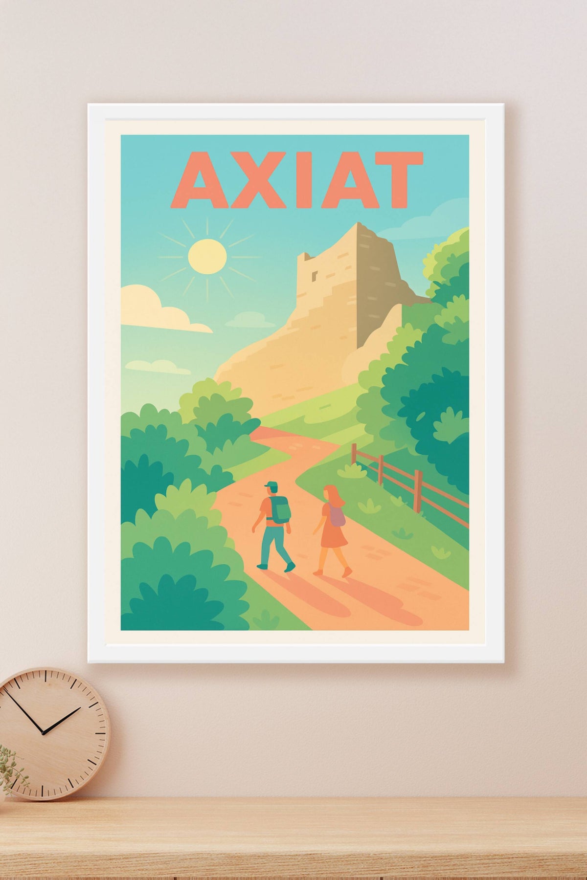 Affiche Axiat — Escapade estivale au cœur de la nature · poster d'art de Axiat