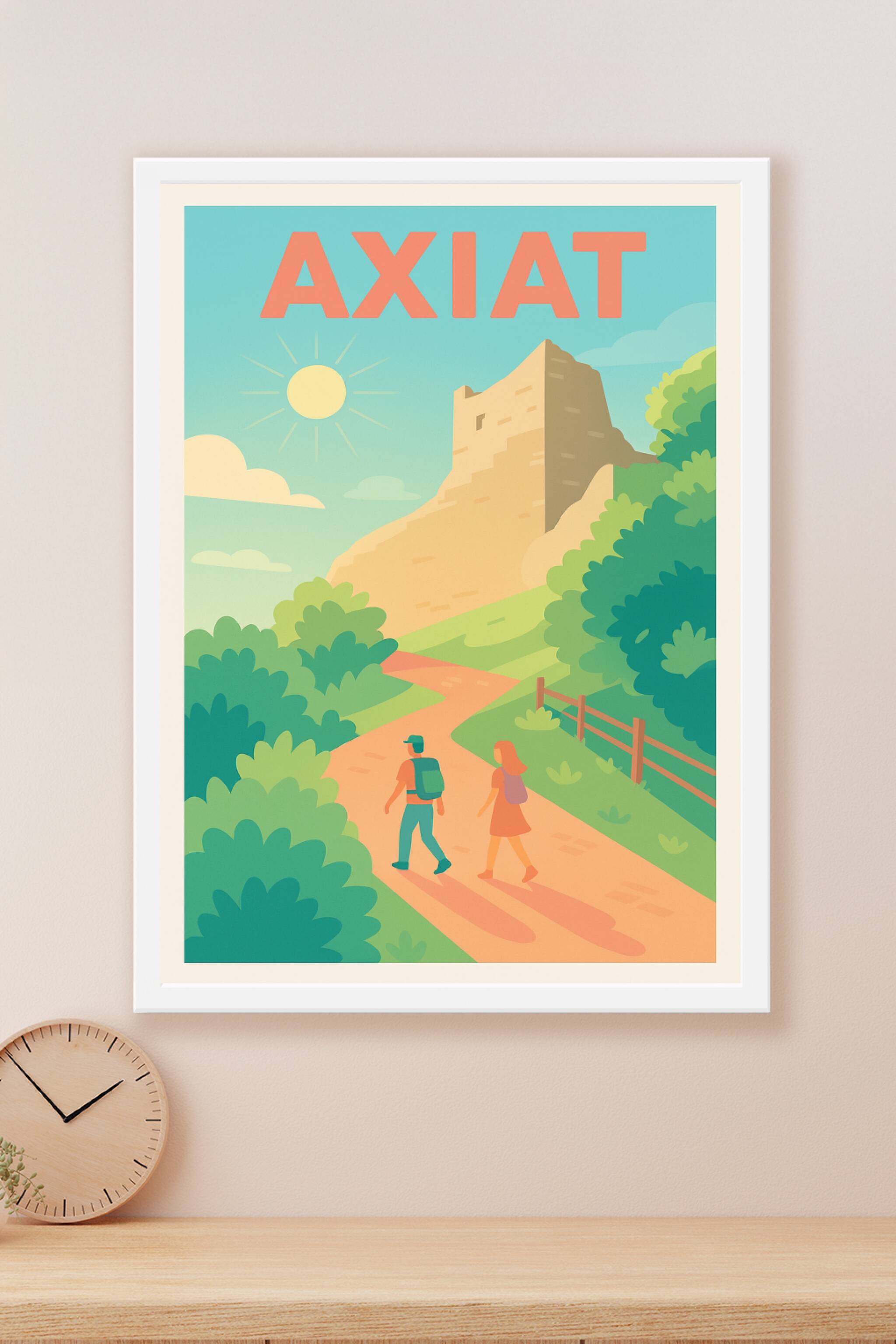 Affiche Axiat — Escapade estivale au cœur de la nature · poster d'art de Axiat