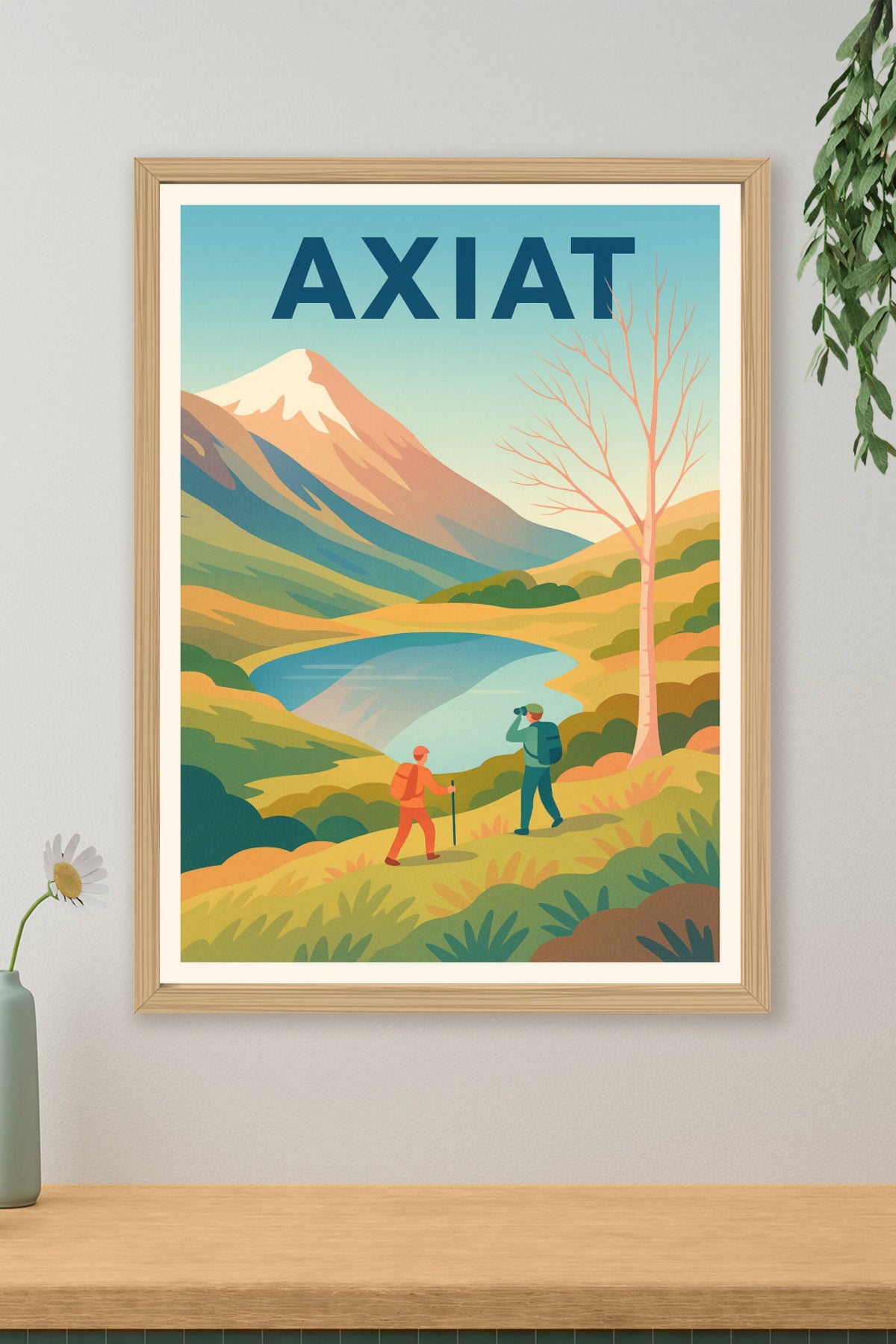 Affiche Axiat — Escapade nature au cœur des Pyrénées · poster d'art de Axiat
