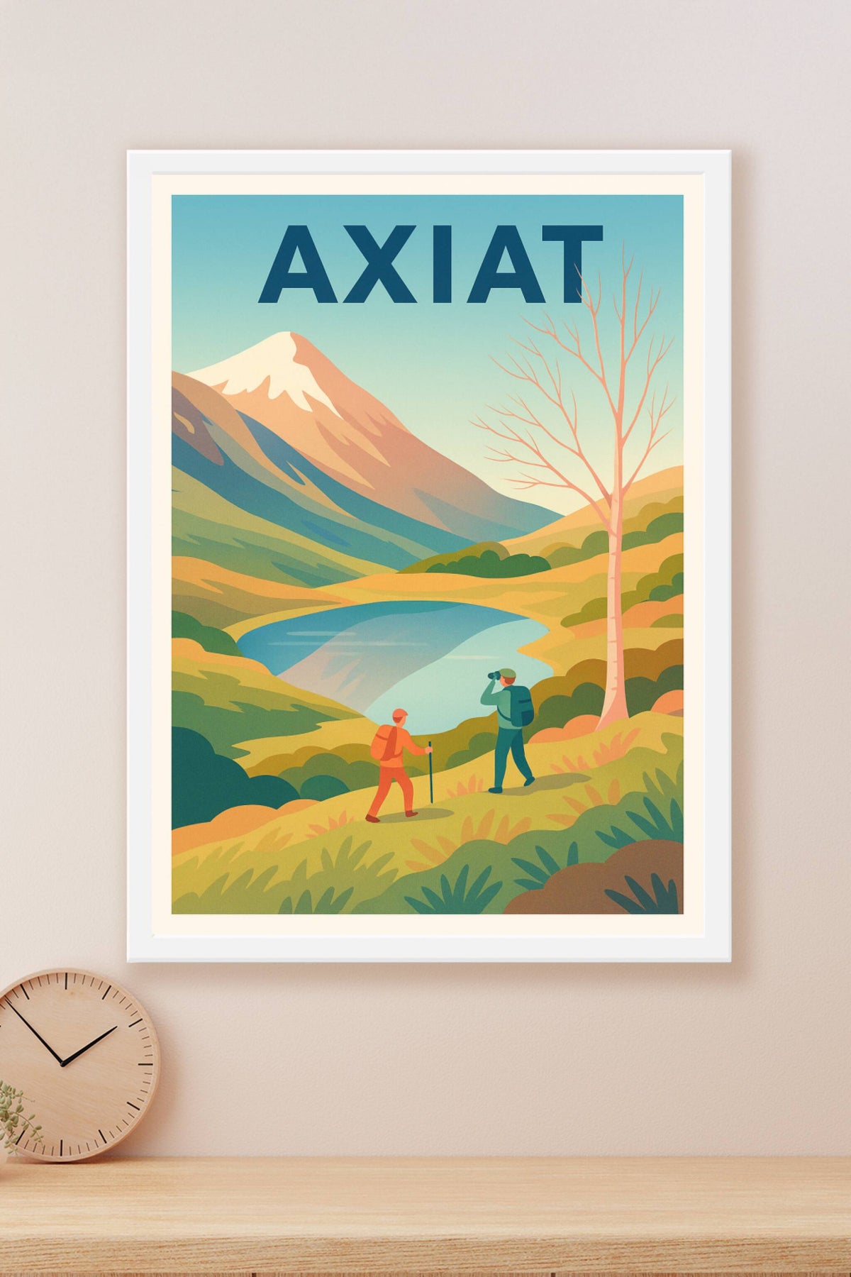 Affiche Axiat — Escapade nature au cœur des Pyrénées · poster d'art de Axiat