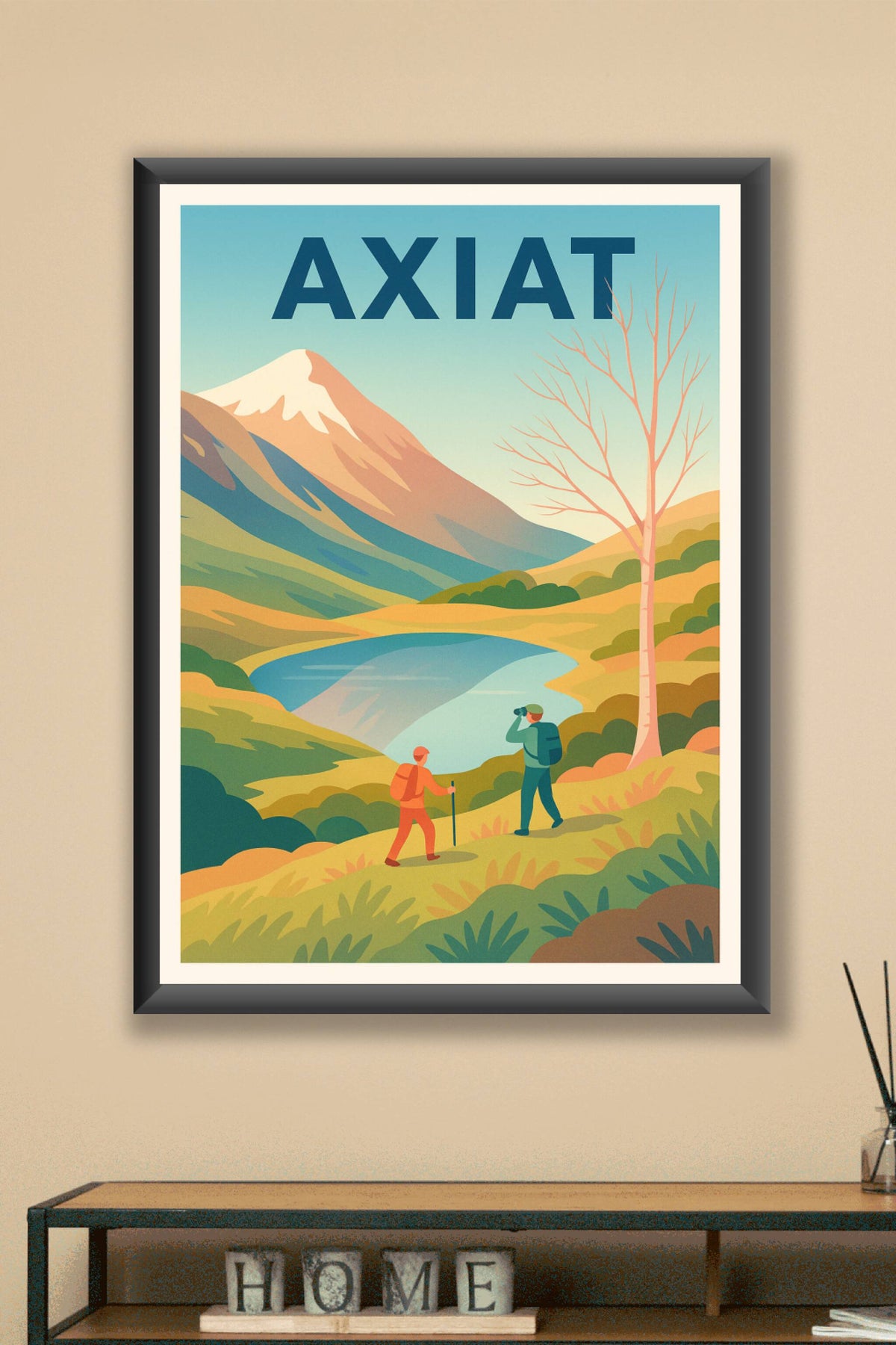 Affiche Axiat — Escapade nature au cœur des Pyrénées · poster d'art de Axiat