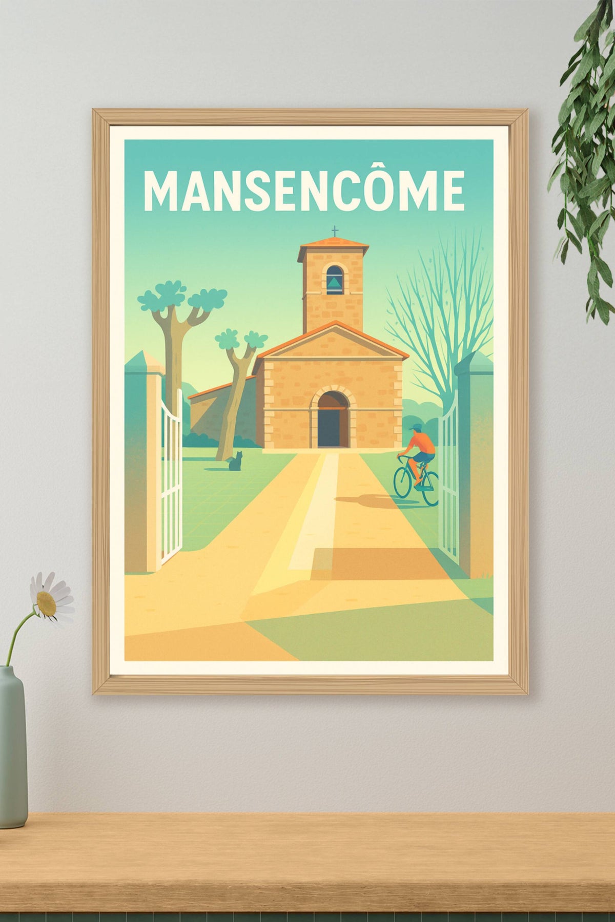 Affiche Mansencôme — Une ambiance paisible et lumineuse · poster d'art de Mansencôme