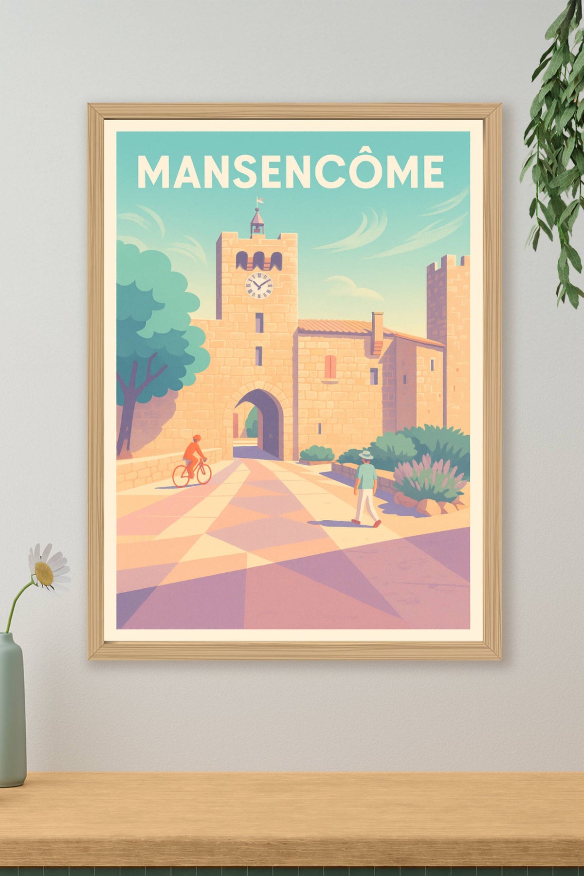 Affiche Mansencôme — Charme et histoire au fil du temps · poster d'art de Mansencôme