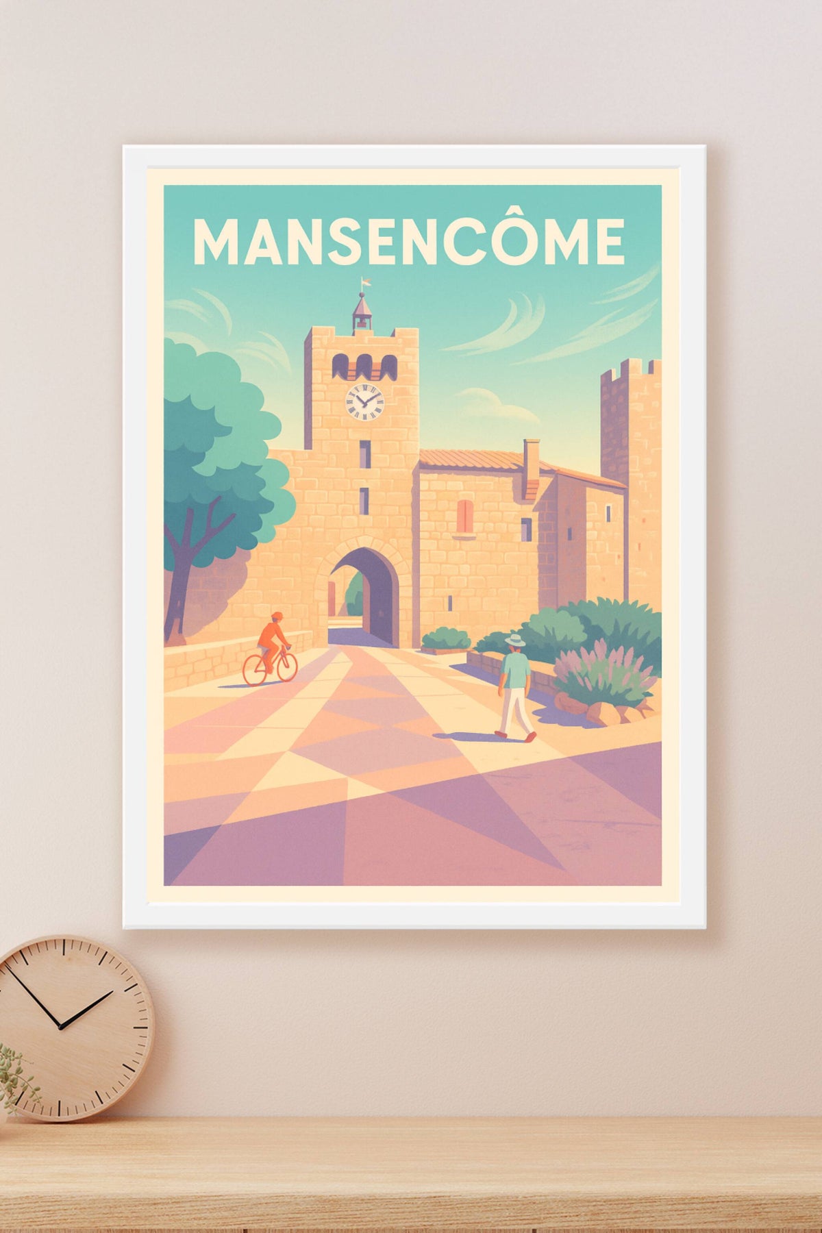 Affiche Mansencôme — Charme et histoire au fil du temps · poster d'art de Mansencôme