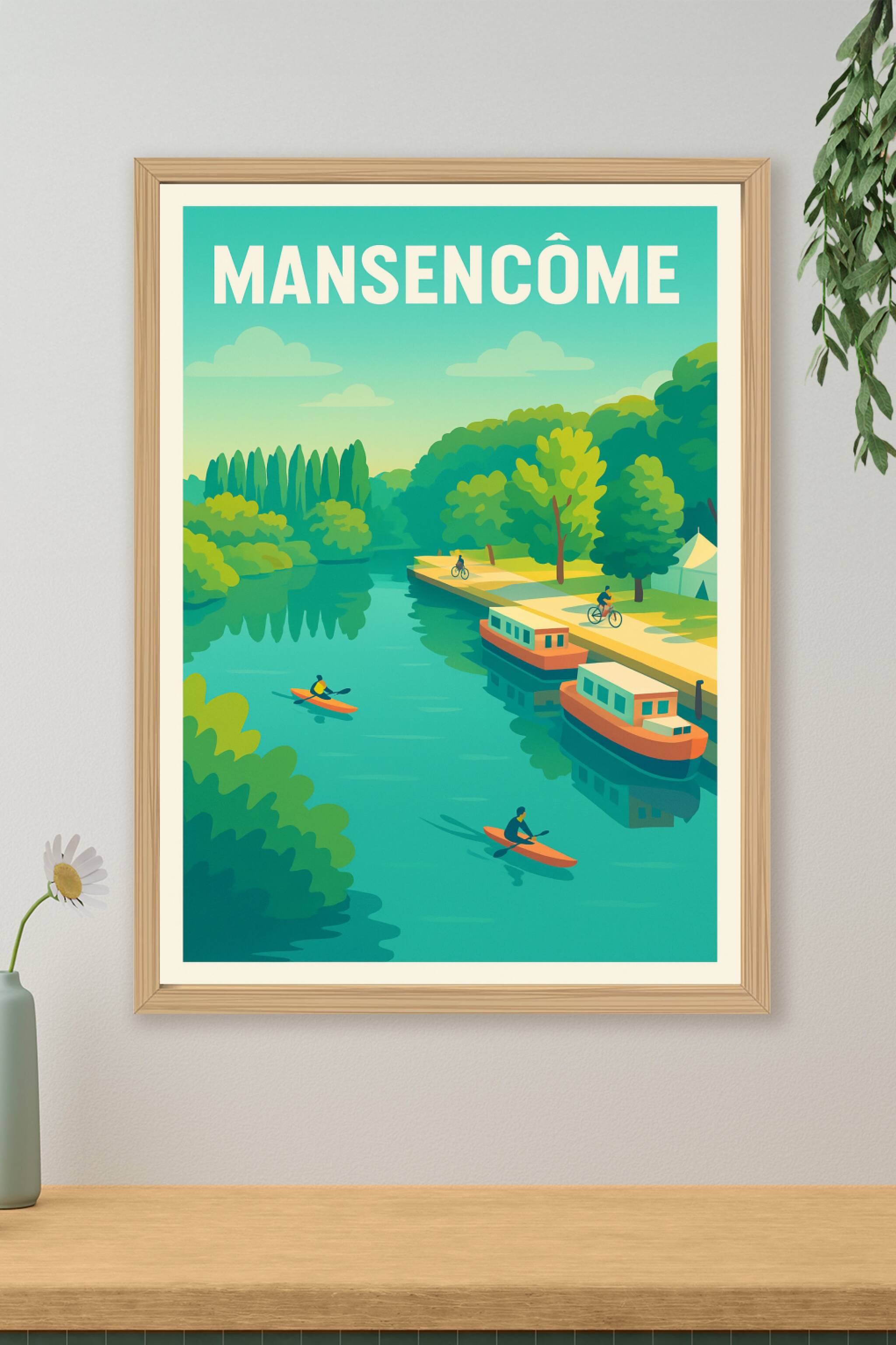 Affiche de Mansencôme - Tranquillité au fil de l'eau