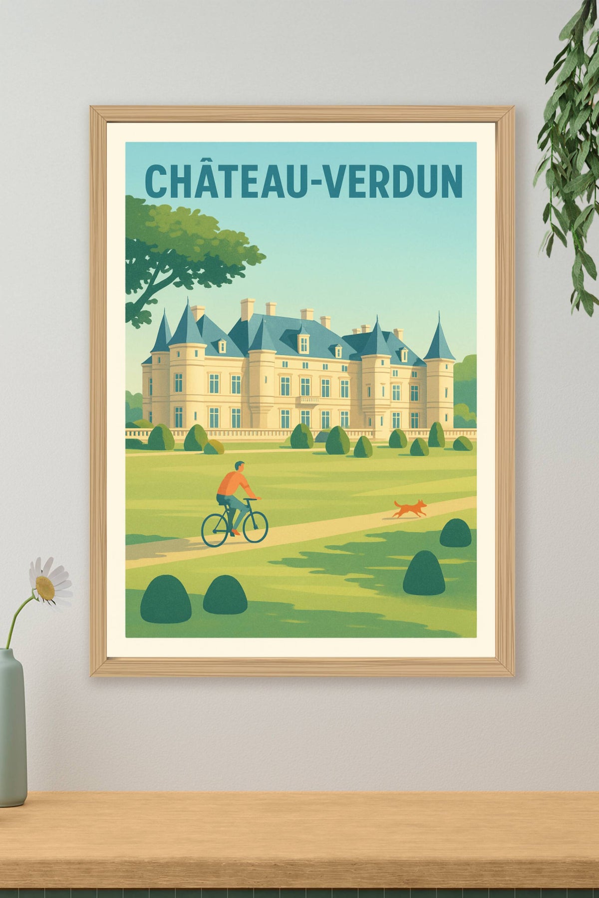Affiche Château-Verdun — Sérénité au cœur du patrimoine · poster d'art de Château-Verdun