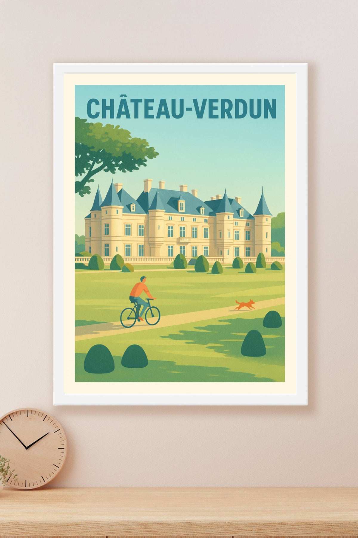 Affiche Château-Verdun — Sérénité au cœur du patrimoine · poster d'art de Château-Verdun