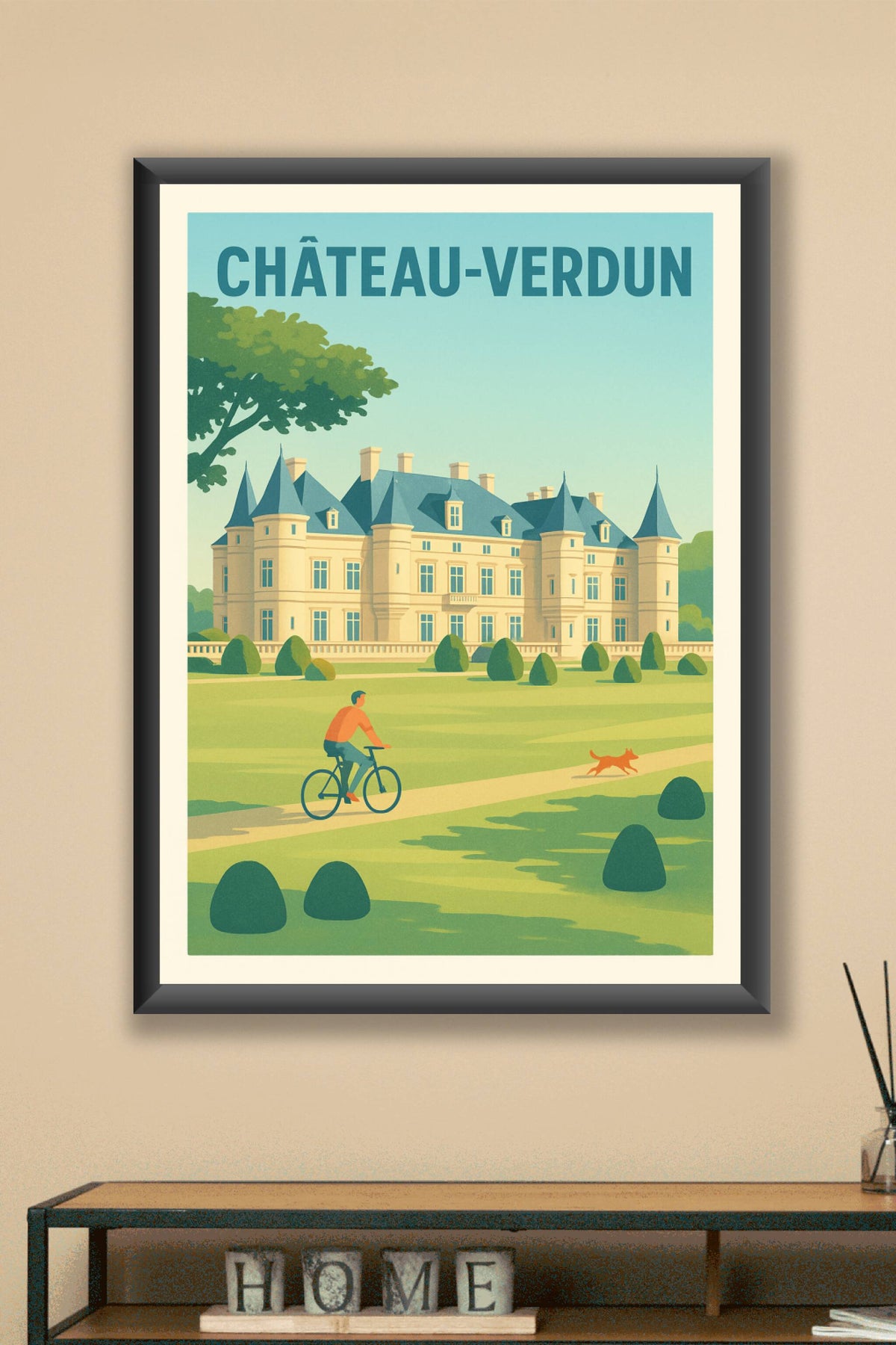Affiche Château-Verdun — Sérénité au cœur du patrimoine · poster d'art de Château-Verdun
