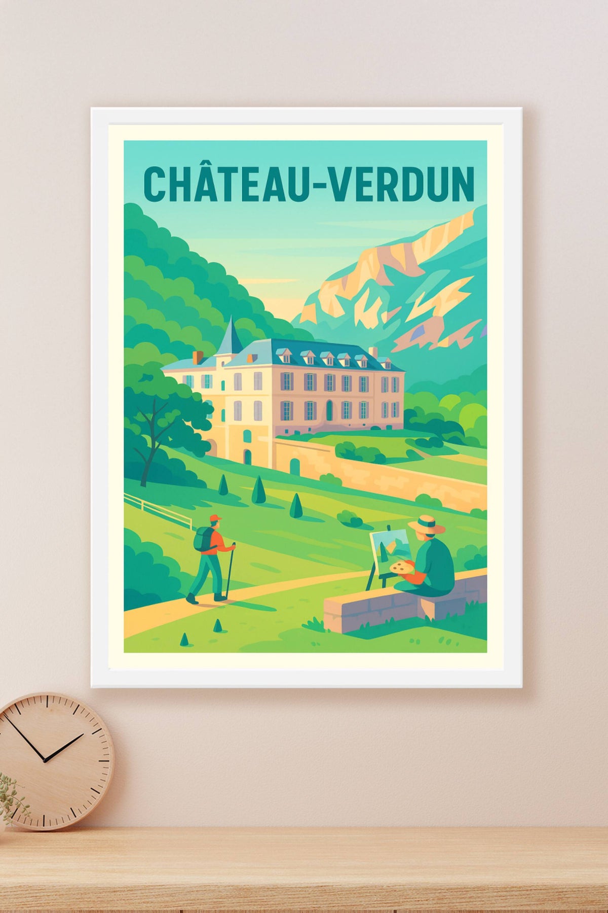 Affiche Château-Verdun — L'élégance au cœur de la nature · poster d'art de Château-Verdun