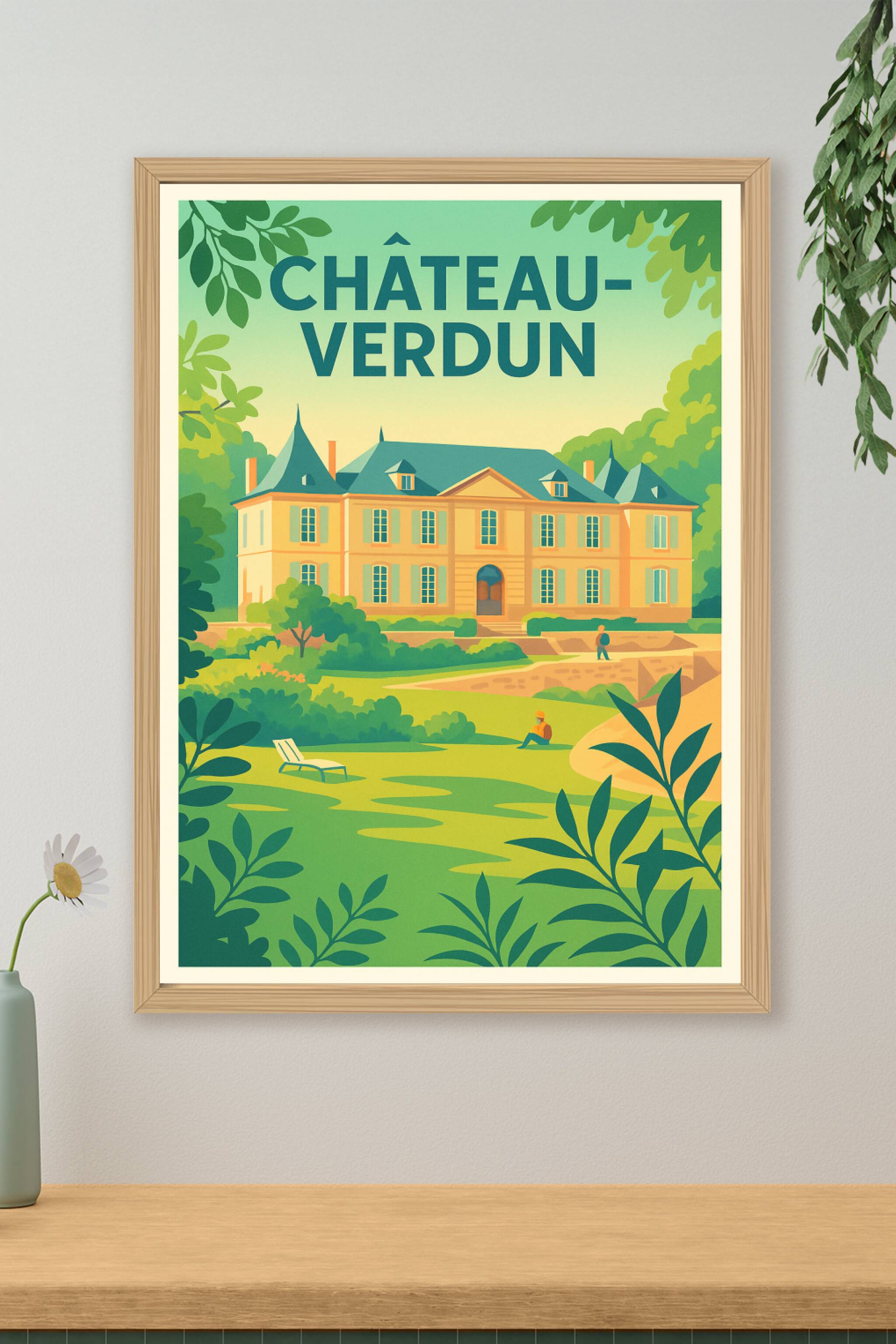 Affiche de Château-Verdun - Élégance et Sérénité au Château