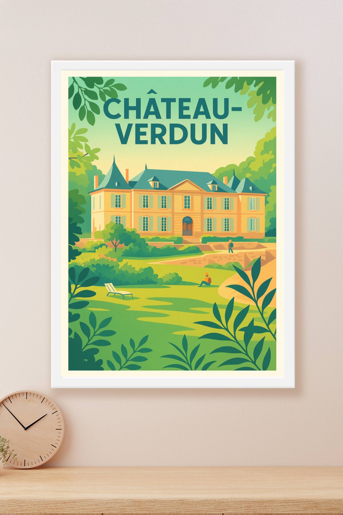 Affiche Château-Verdun — Élégance et Sérénité au Château · poster d'art de Château-Verdun
