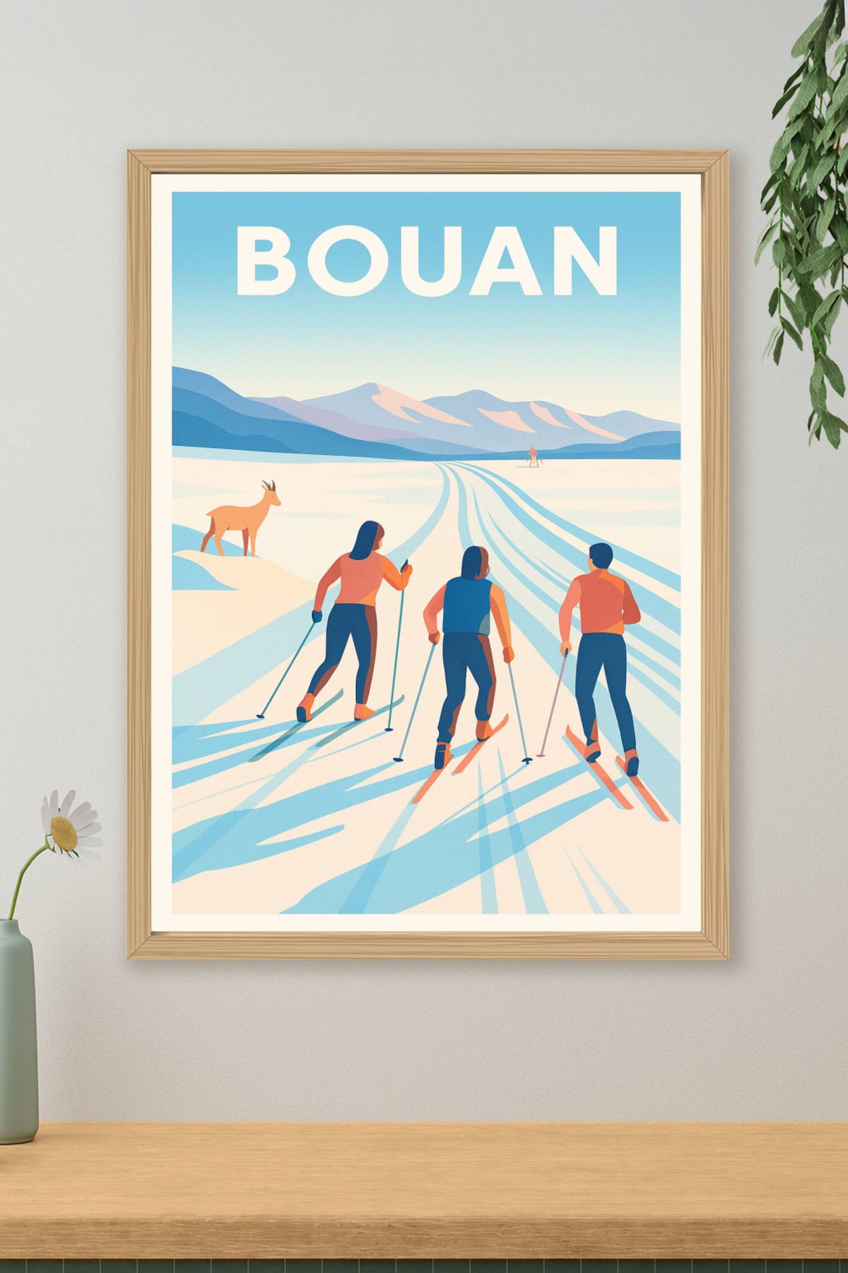 Affiche Bouan — Évasion nordique en plein cœur des montagnes · poster d'art de Bouan