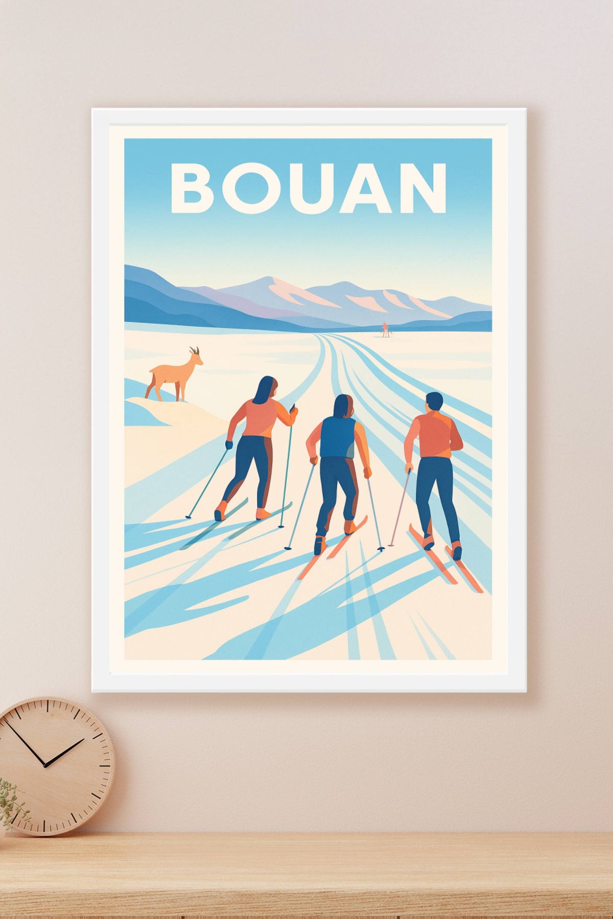 Affiche Bouan — Évasion nordique en plein cœur des montagnes · poster d'art de Bouan