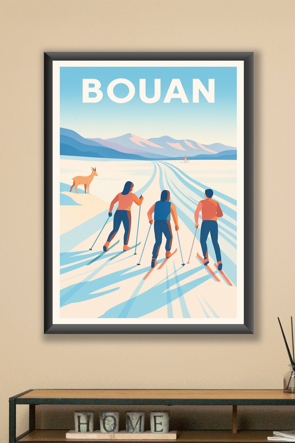 Affiche Bouan — Évasion nordique en plein cœur des montagnes · poster d'art de Bouan