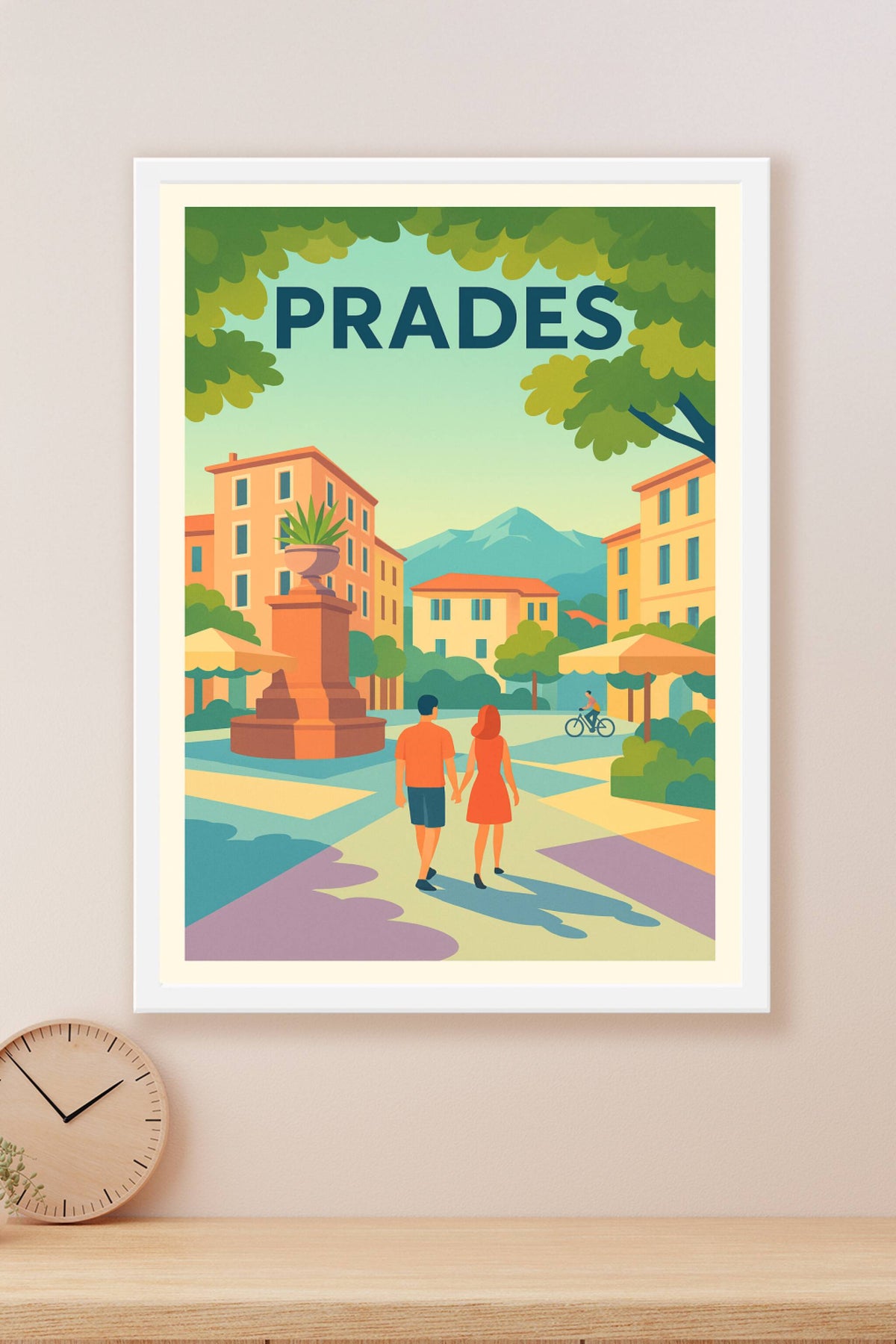 Affiche Prades — Une escapade romantique au cœur des Pyrénées · poster d'art de Prades