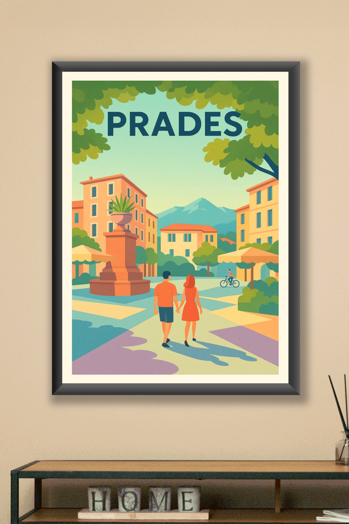 Affiche Prades — Une escapade romantique au cœur des Pyrénées · poster d'art de Prades
