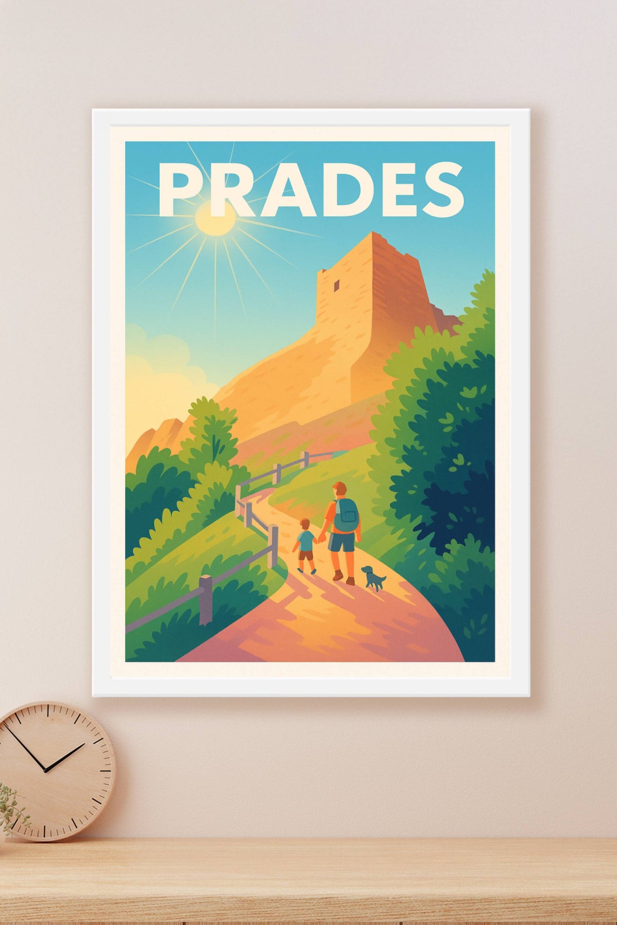 Affiche Prades — Balade ensoleillée au cœur de la nature · poster d'art de Prades