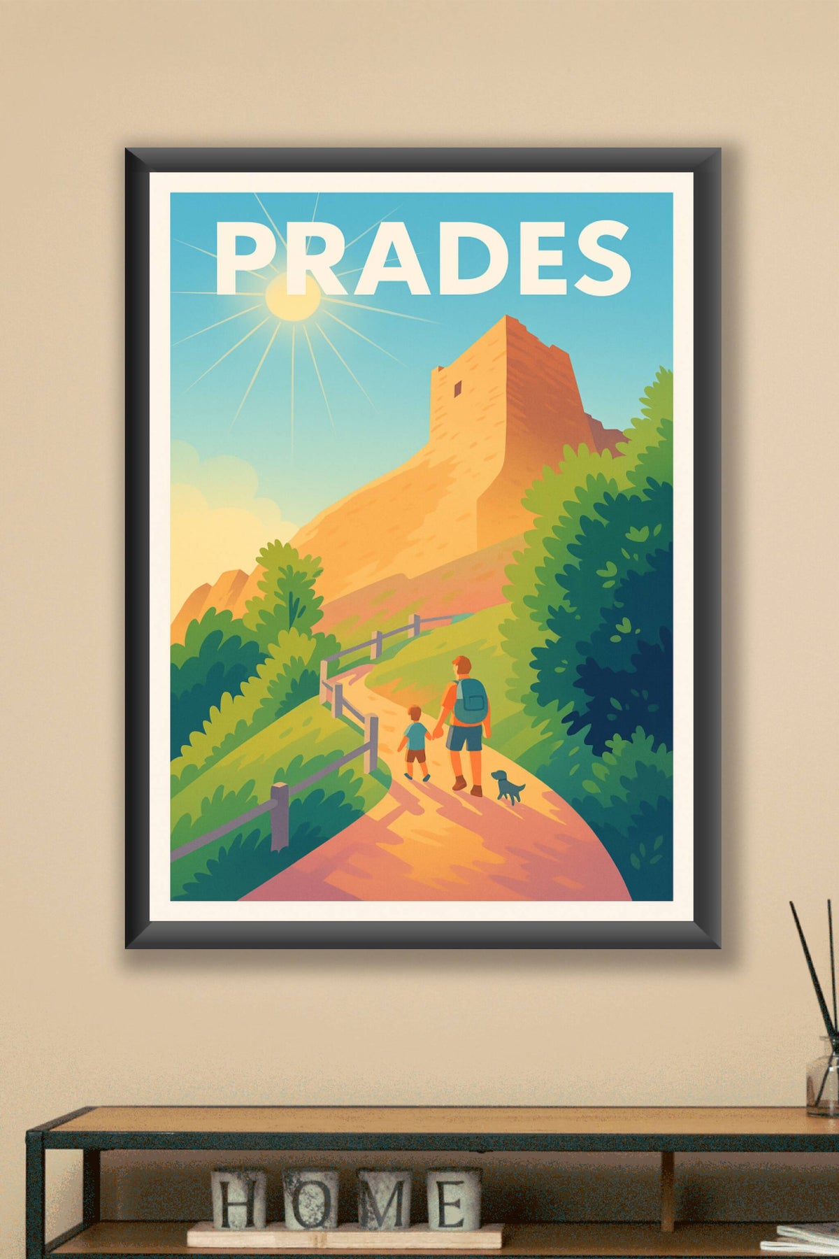 Affiche Prades — Balade ensoleillée au cœur de la nature · poster d'art de Prades