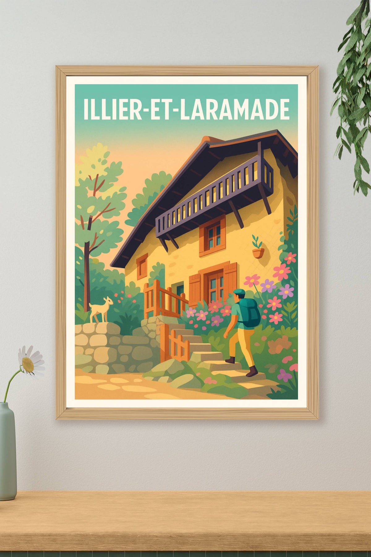 Affiche Illier-et-Laramade — Havre de paix campagne nature · poster d'art de Illier-et-Laramade