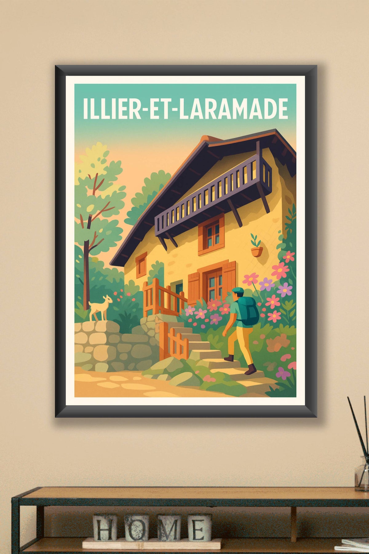 Affiche Illier-et-Laramade — Havre de paix campagne nature · poster d'art de Illier-et-Laramade