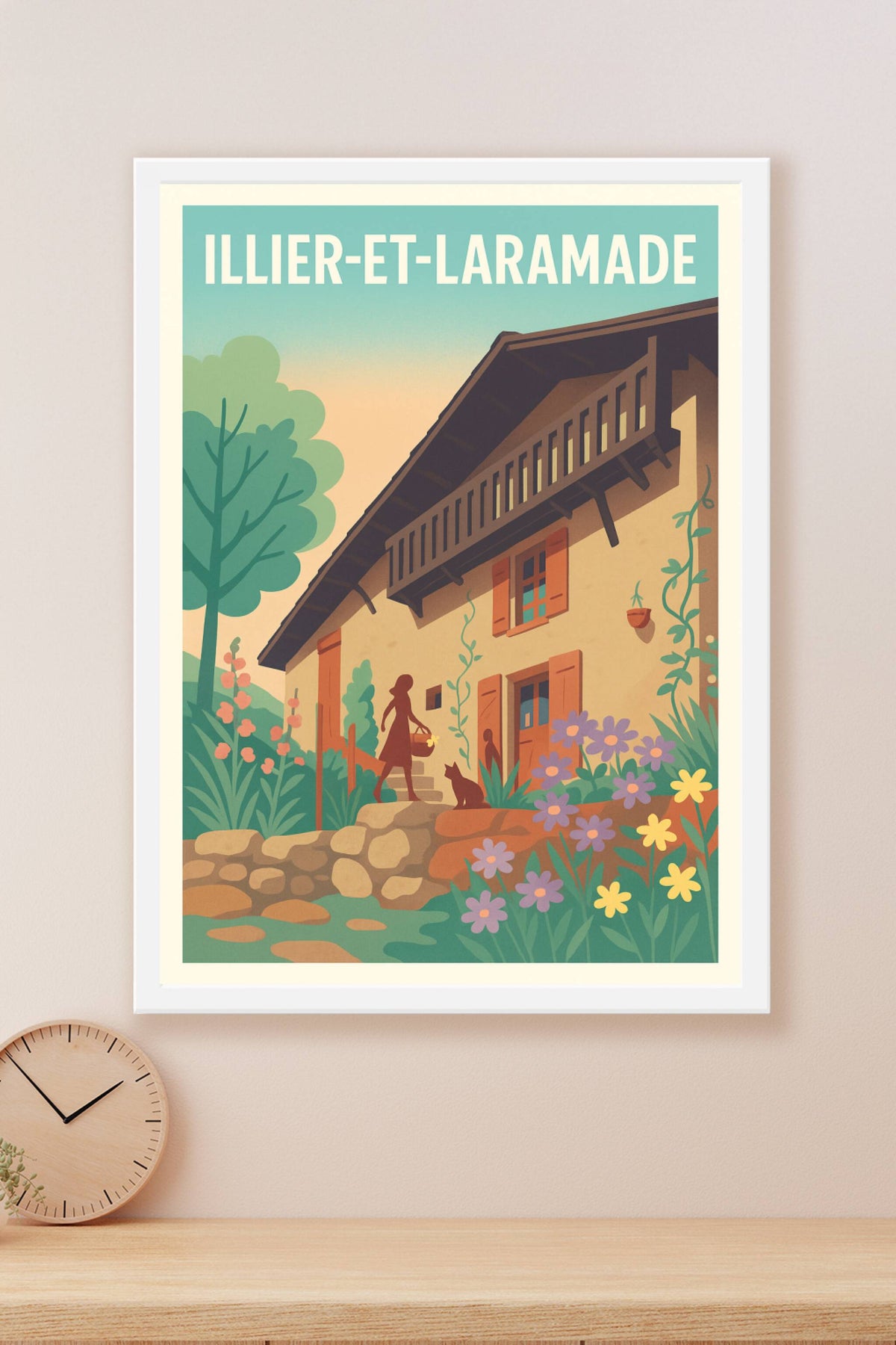Affiche Illier-et-Laramade — Charme bucolique et douceur de vie · poster d'art de Illier-et-Laramade