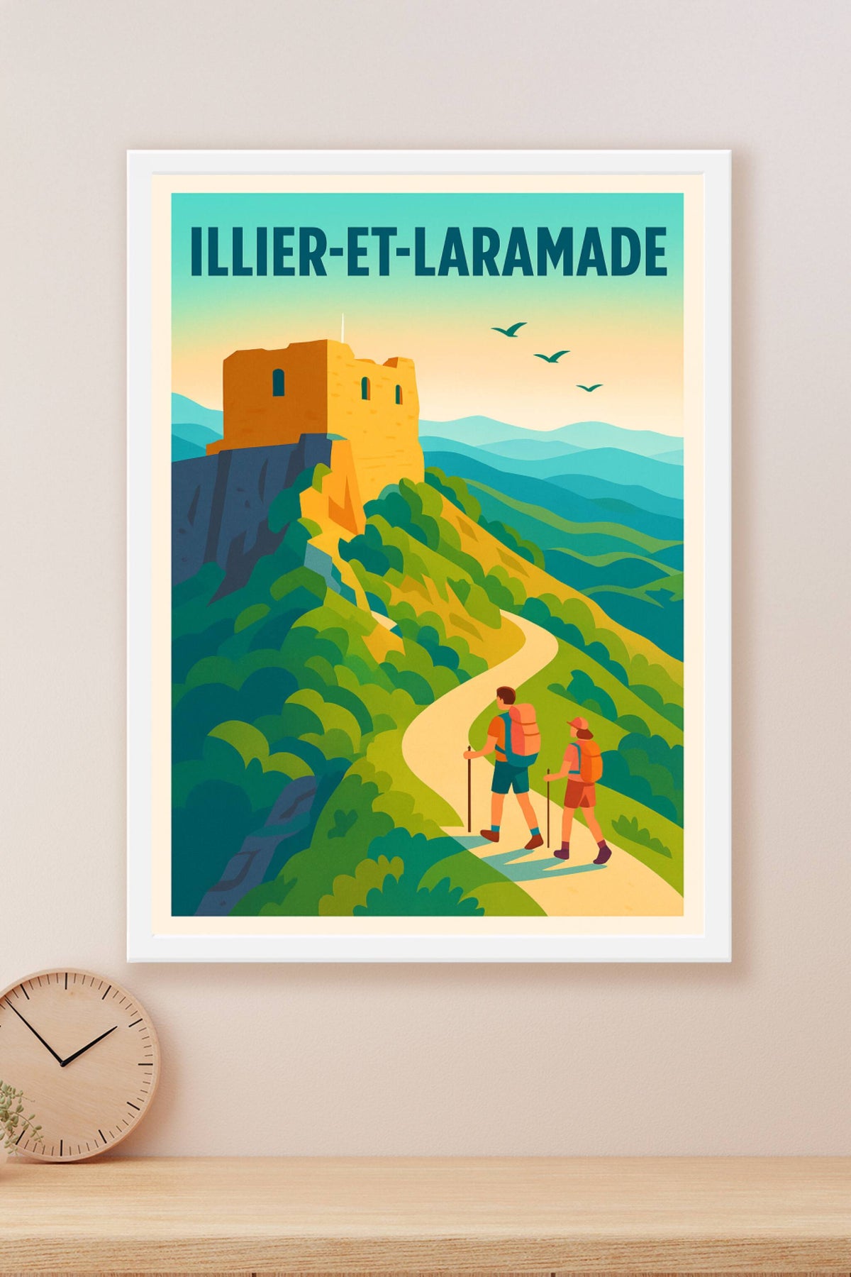 Affiche Illier-et-Laramade — Évasion et Randonnée en Montagne · poster d'art de Illier-et-Laramade