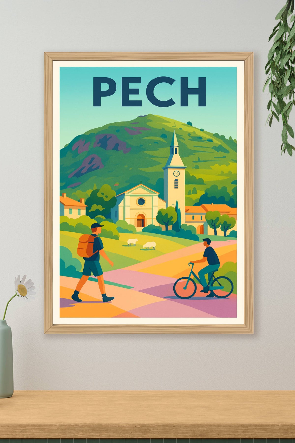 Affiche Pech — Escapade nature et sérénité · poster d'art de Pech