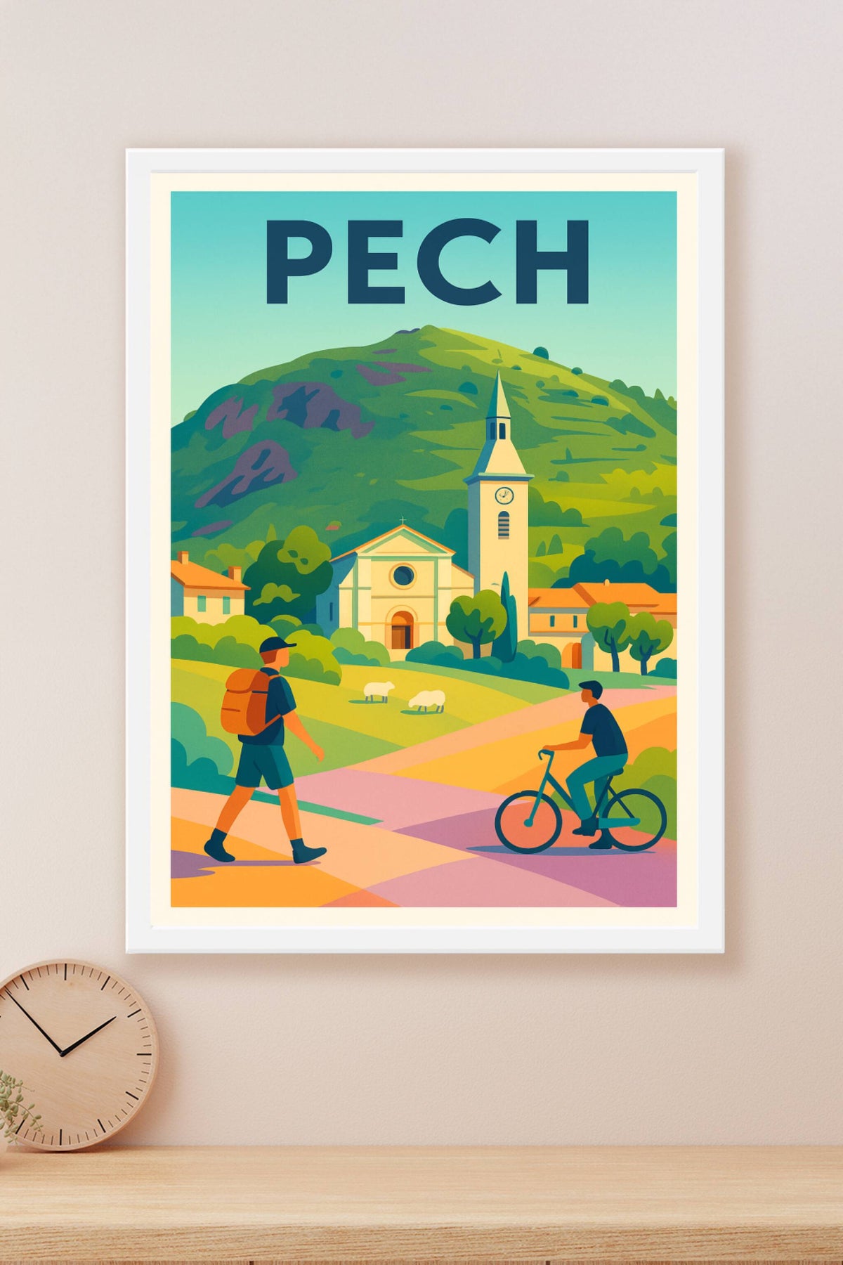 Affiche Pech — Escapade nature et sérénité · poster d'art de Pech